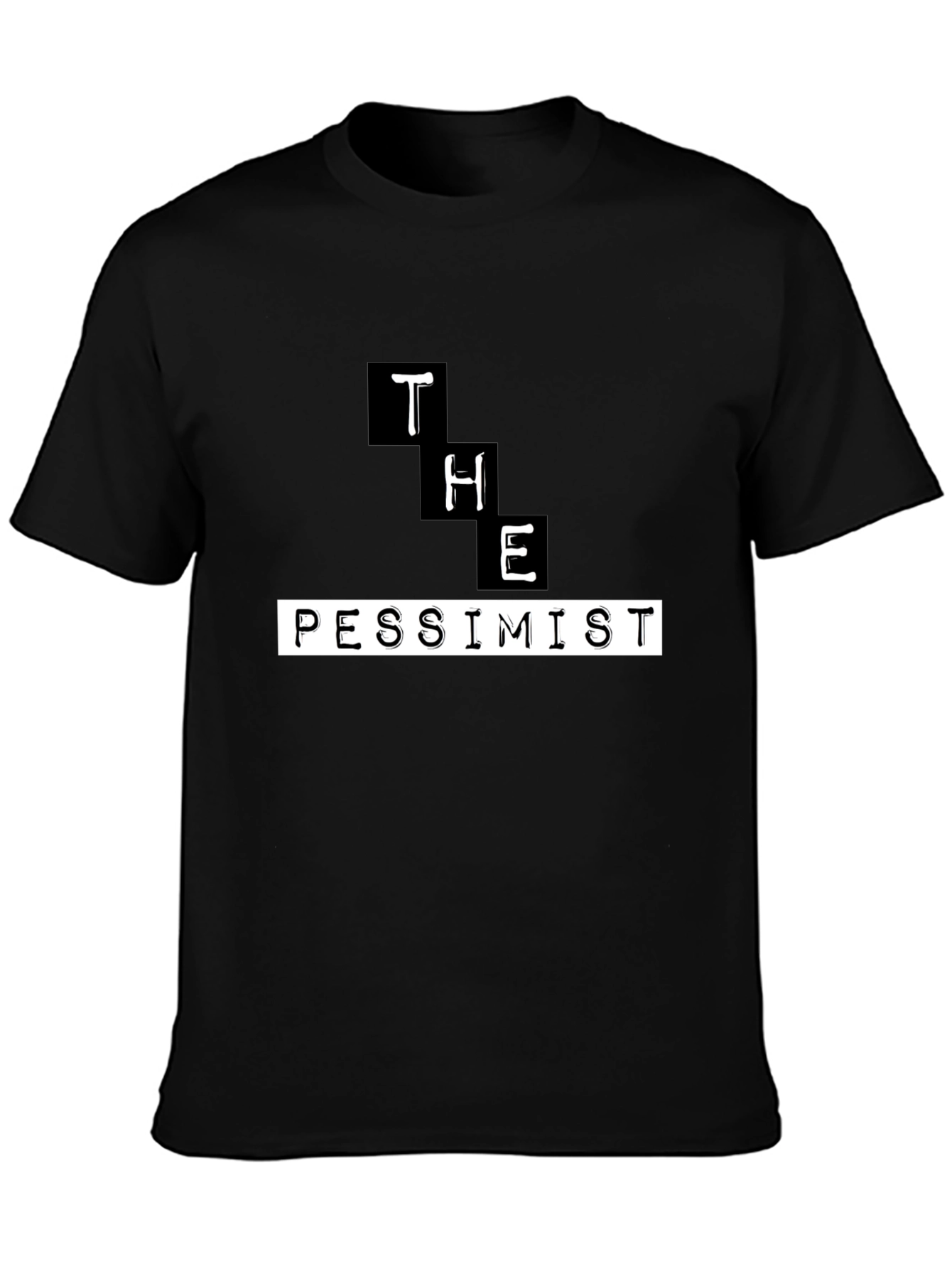 The Pessimist Graphic T-Shirt - Black