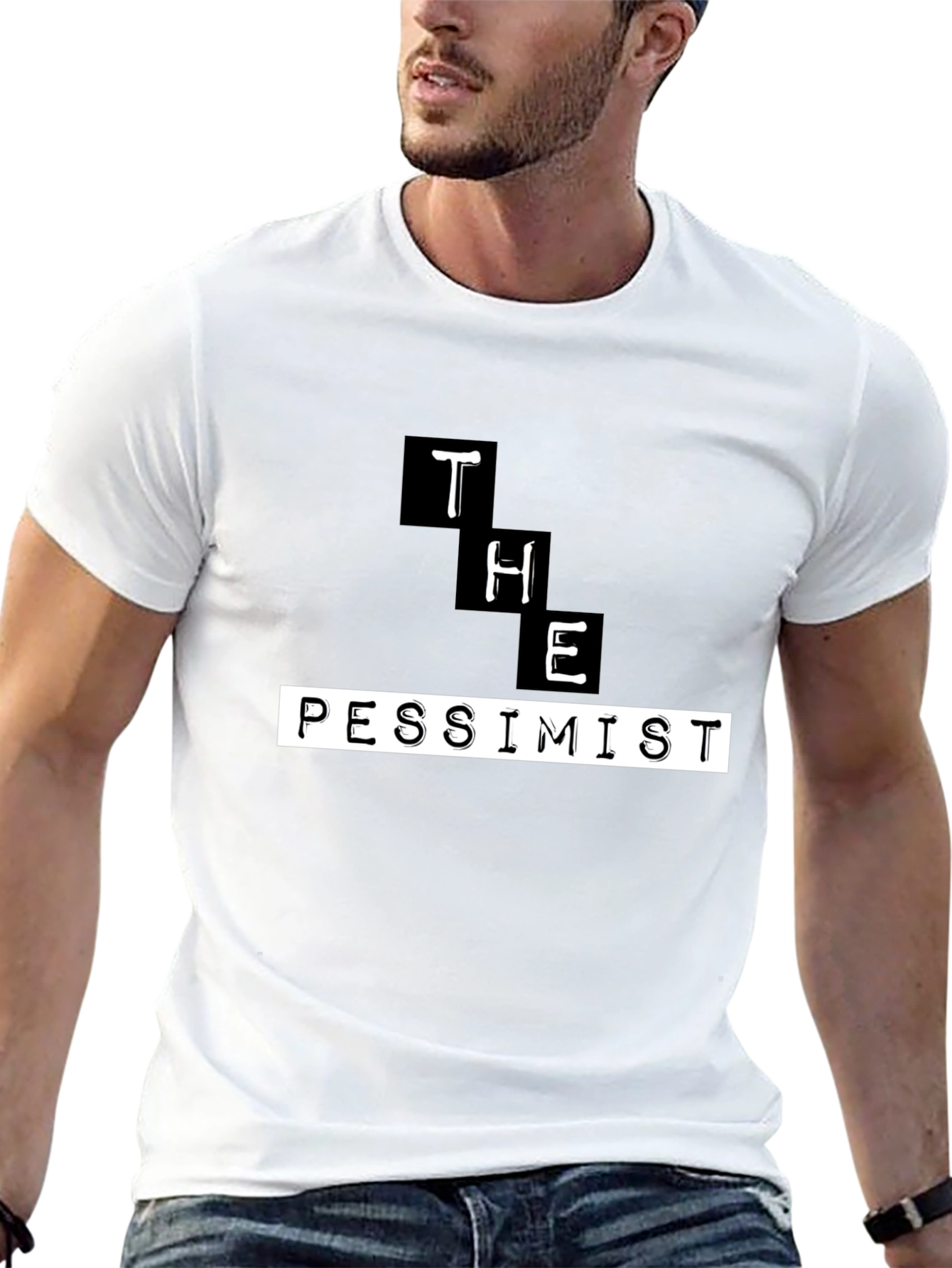 The Pessimist Graphic T-Shirt - Black