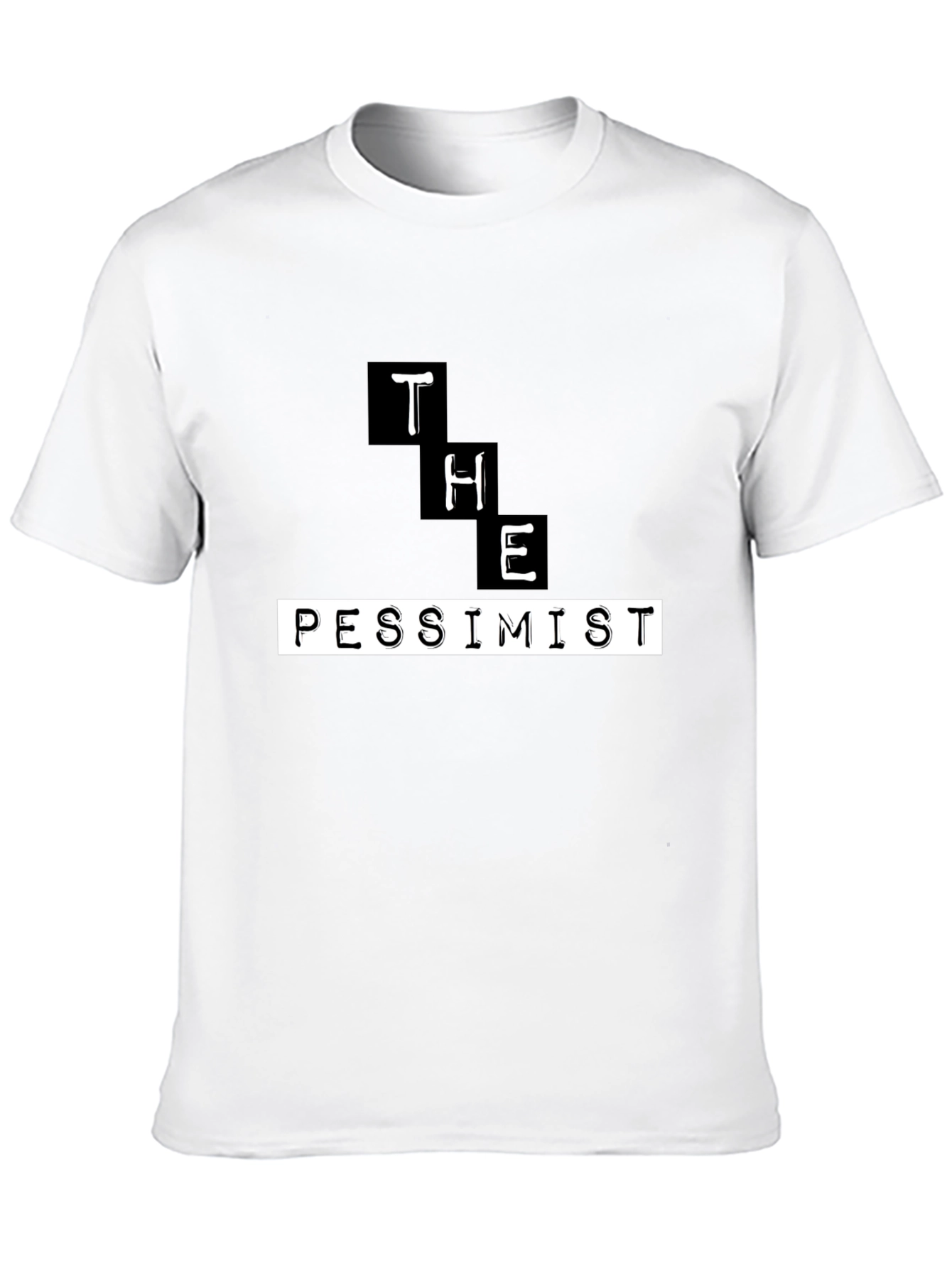 The Pessimist Graphic T-Shirt - Black