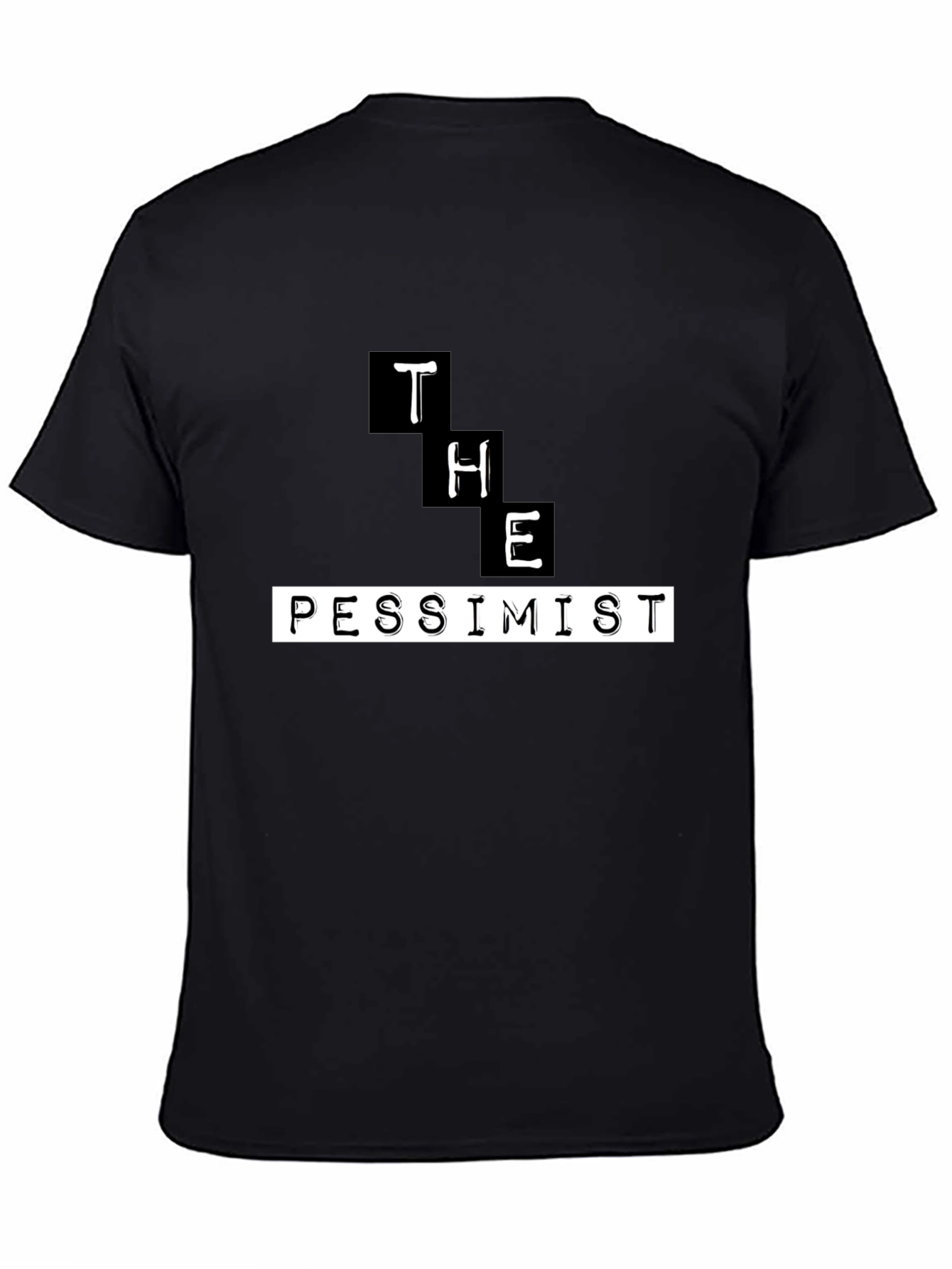 The Pessimist Graphic T-Shirt - Black