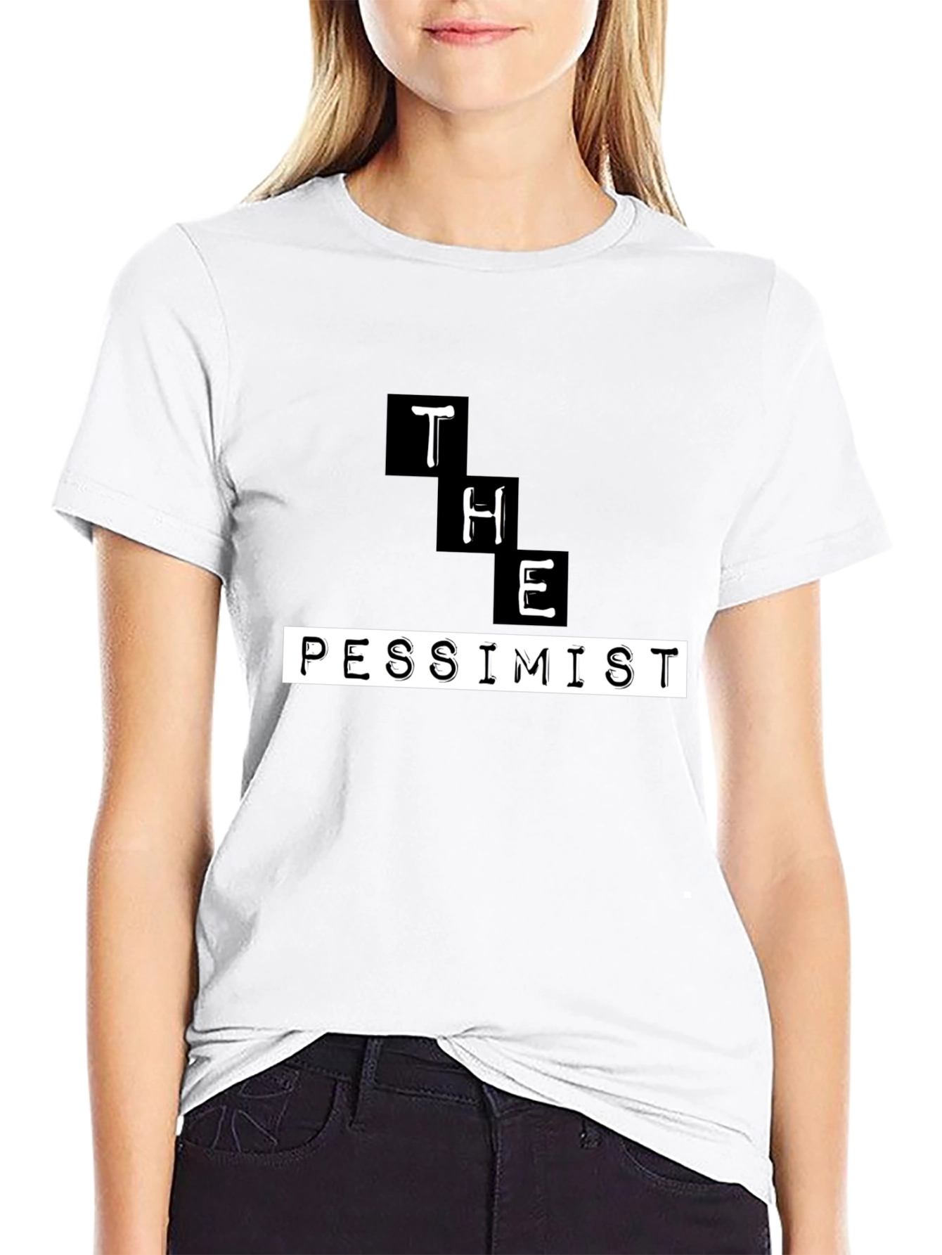 The Pessimist Graphic T-Shirt - Black