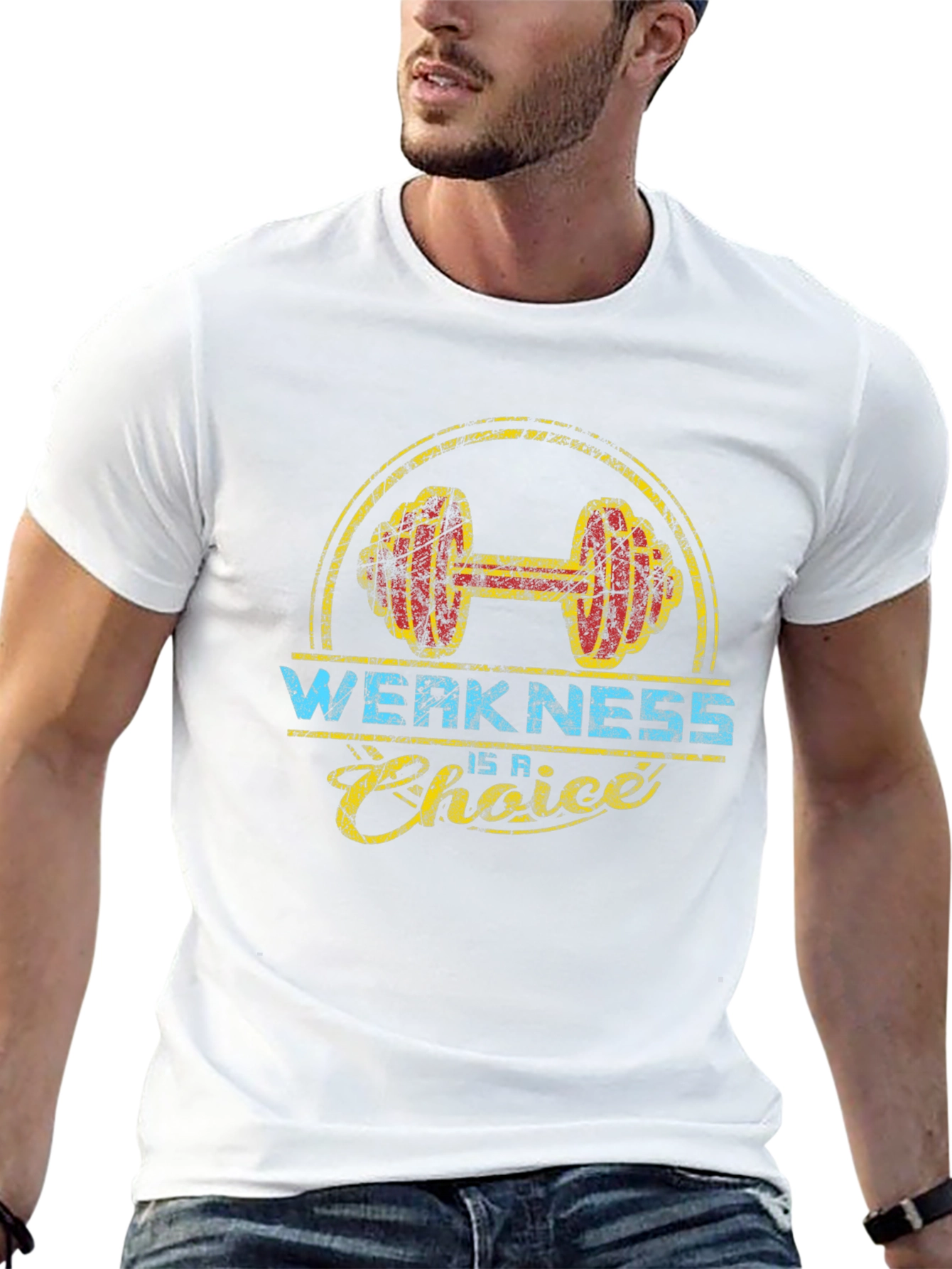 Weakness is a Choice Workout Graphic Tee