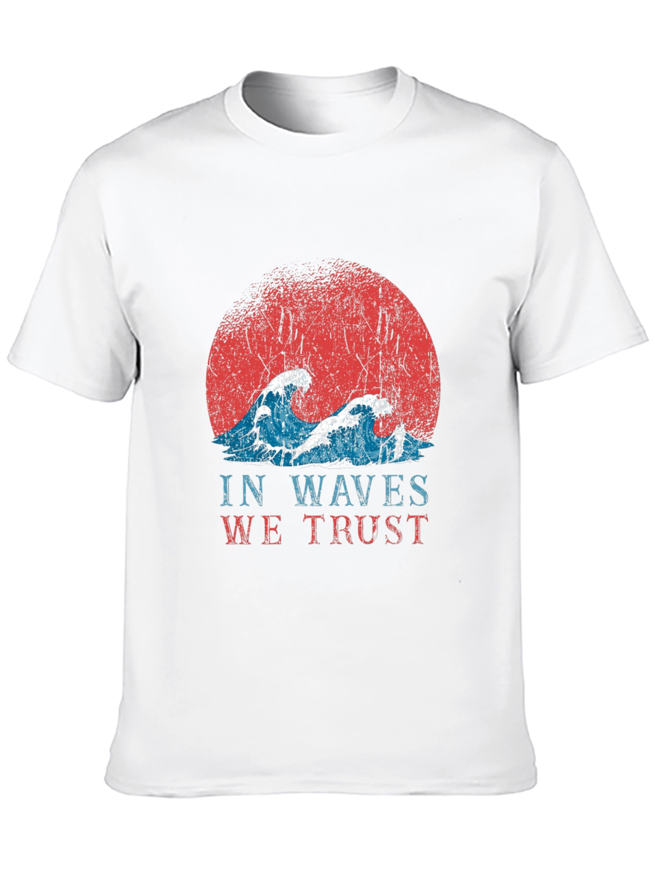 Retro In Waves We Trust Graphic Tee