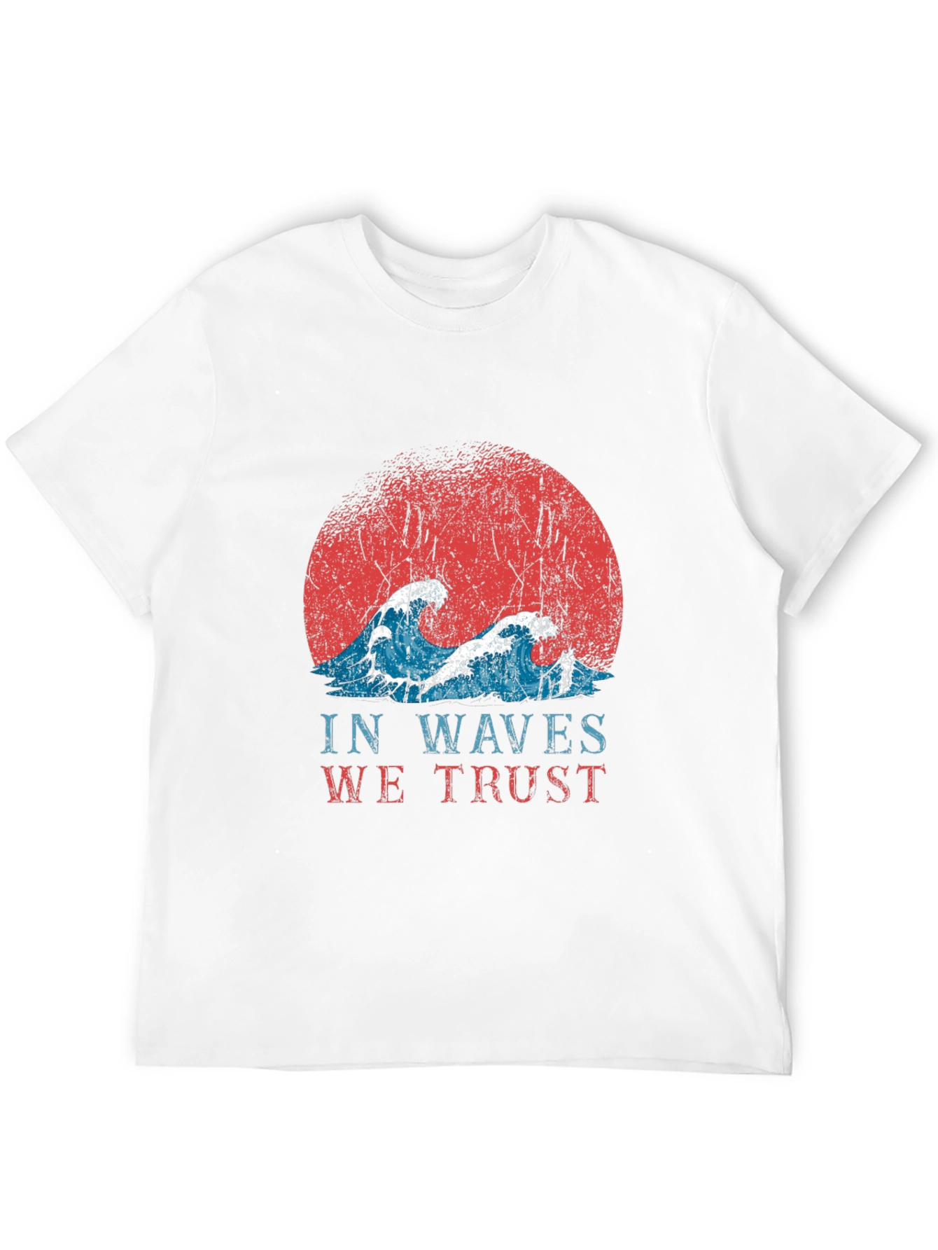 Retro In Waves We Trust Graphic Tee