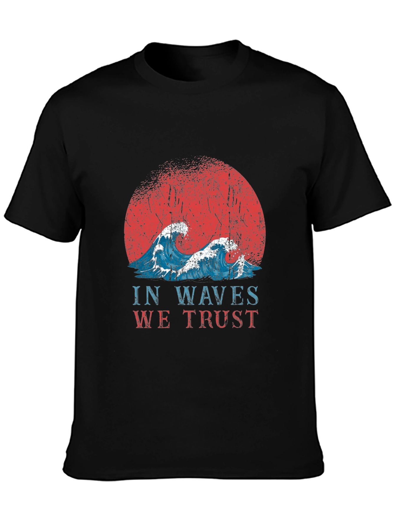 Retro In Waves We Trust Graphic Tee
