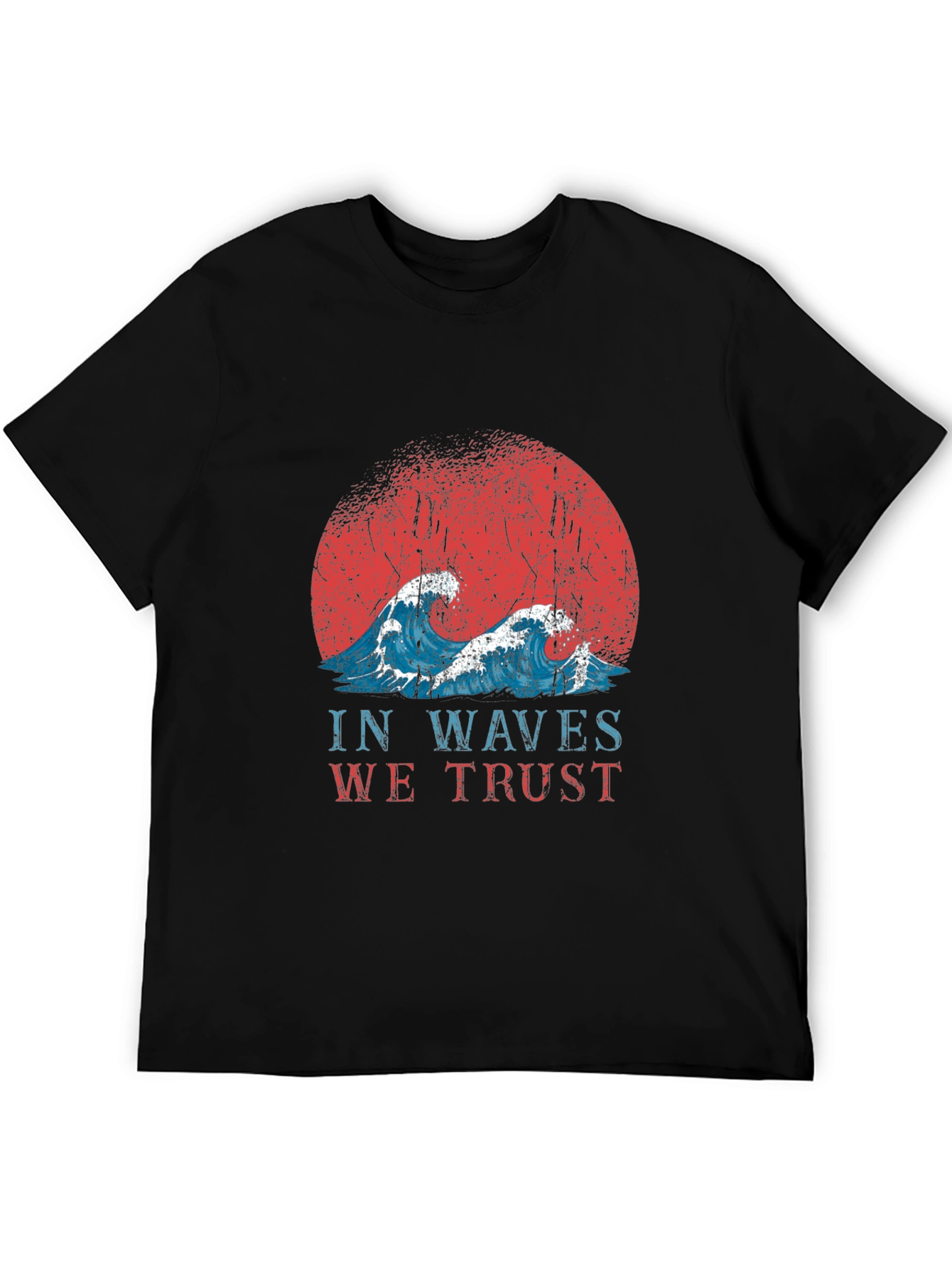 Retro In Waves We Trust Graphic Tee