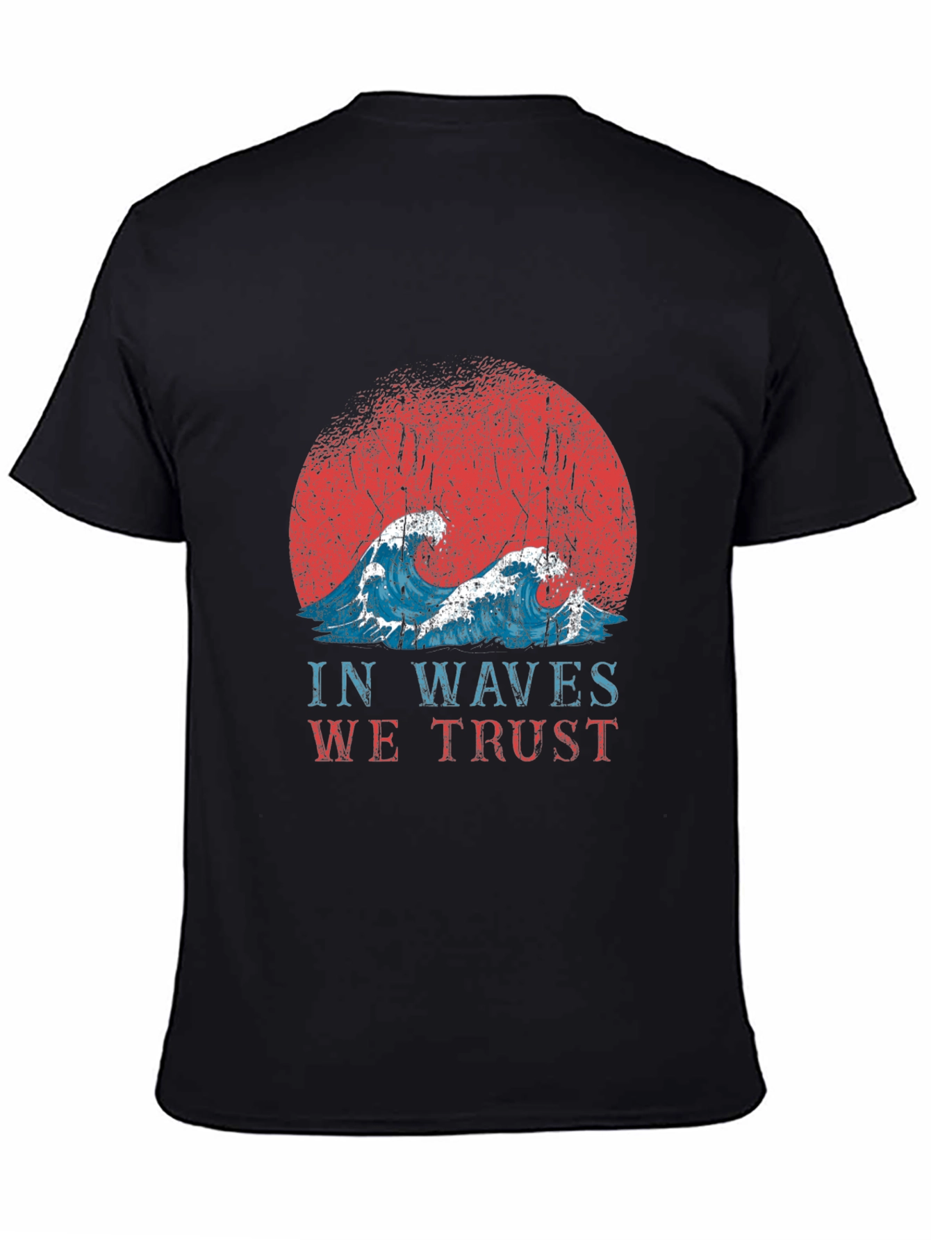 Retro In Waves We Trust Graphic Tee