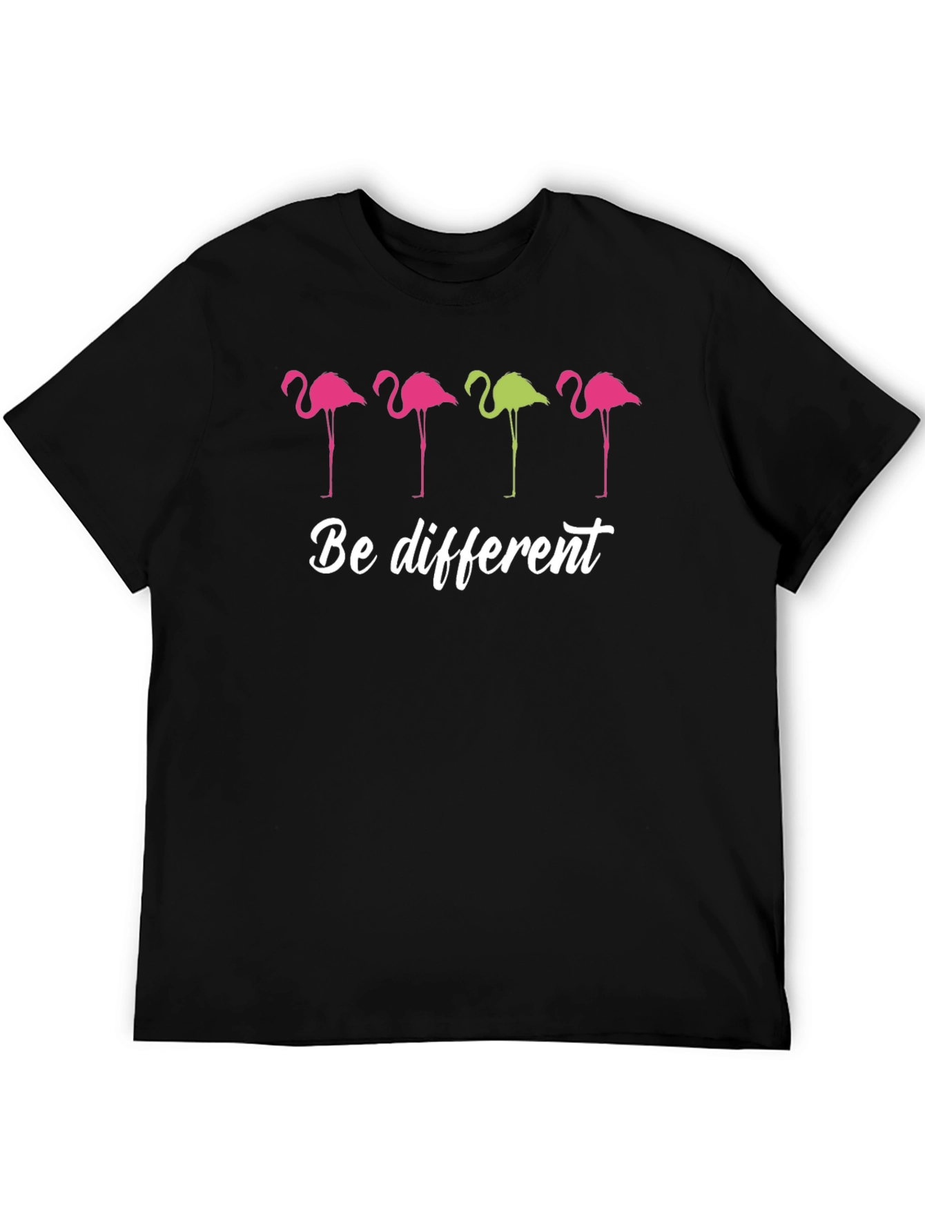 Be Different Flamingo Graphic T-Shirt