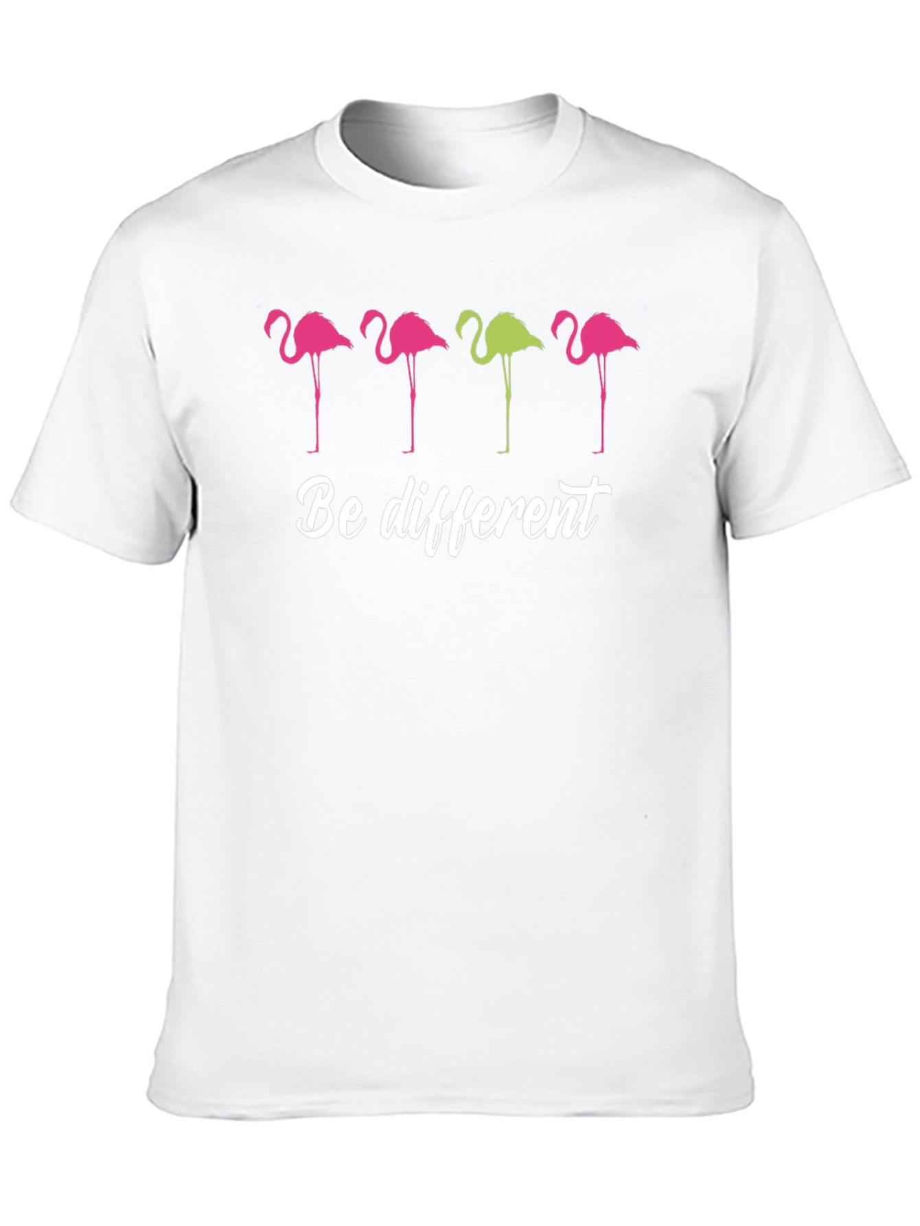 Be Different Flamingo Graphic T-Shirt