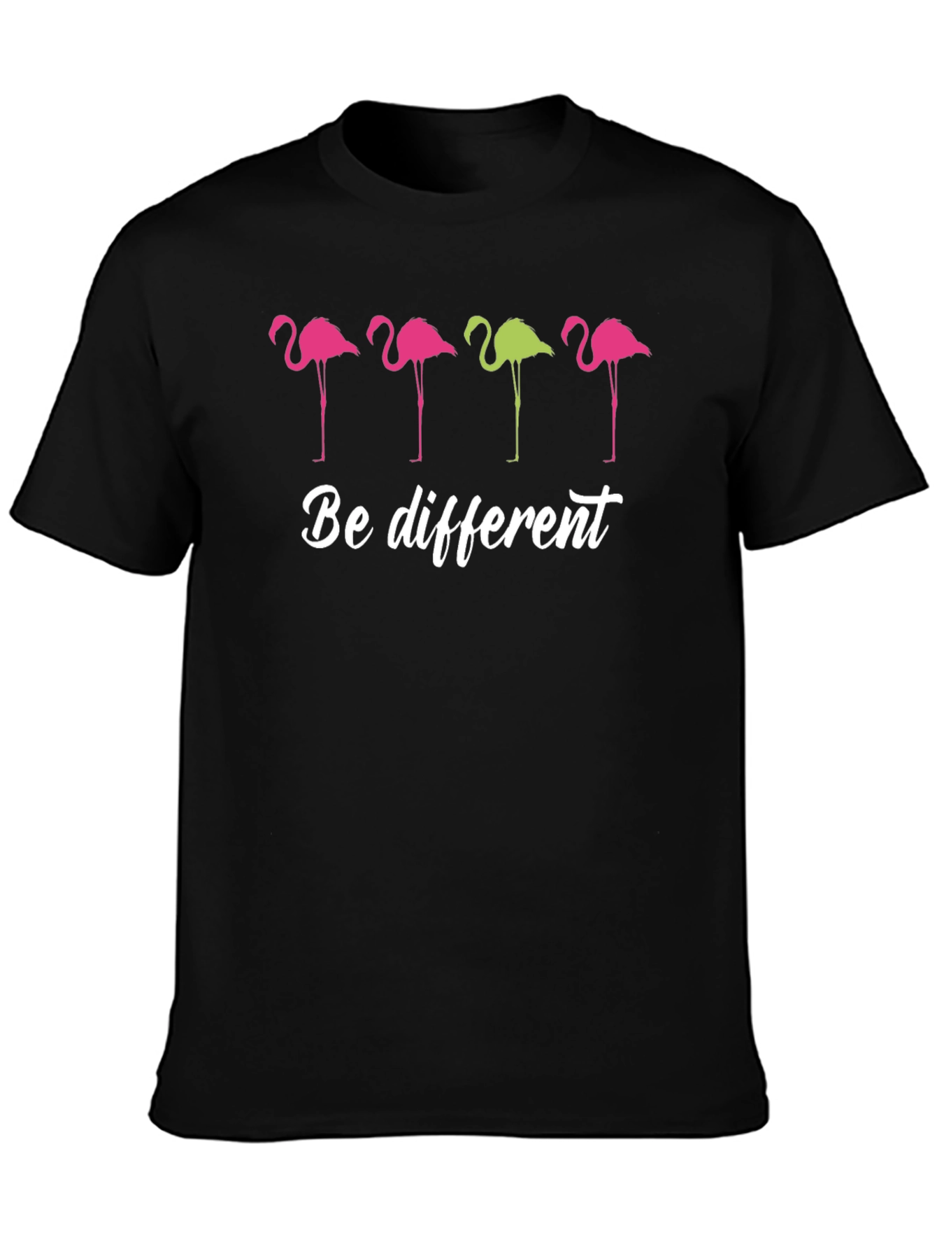 Be Different Flamingo Graphic T-Shirt