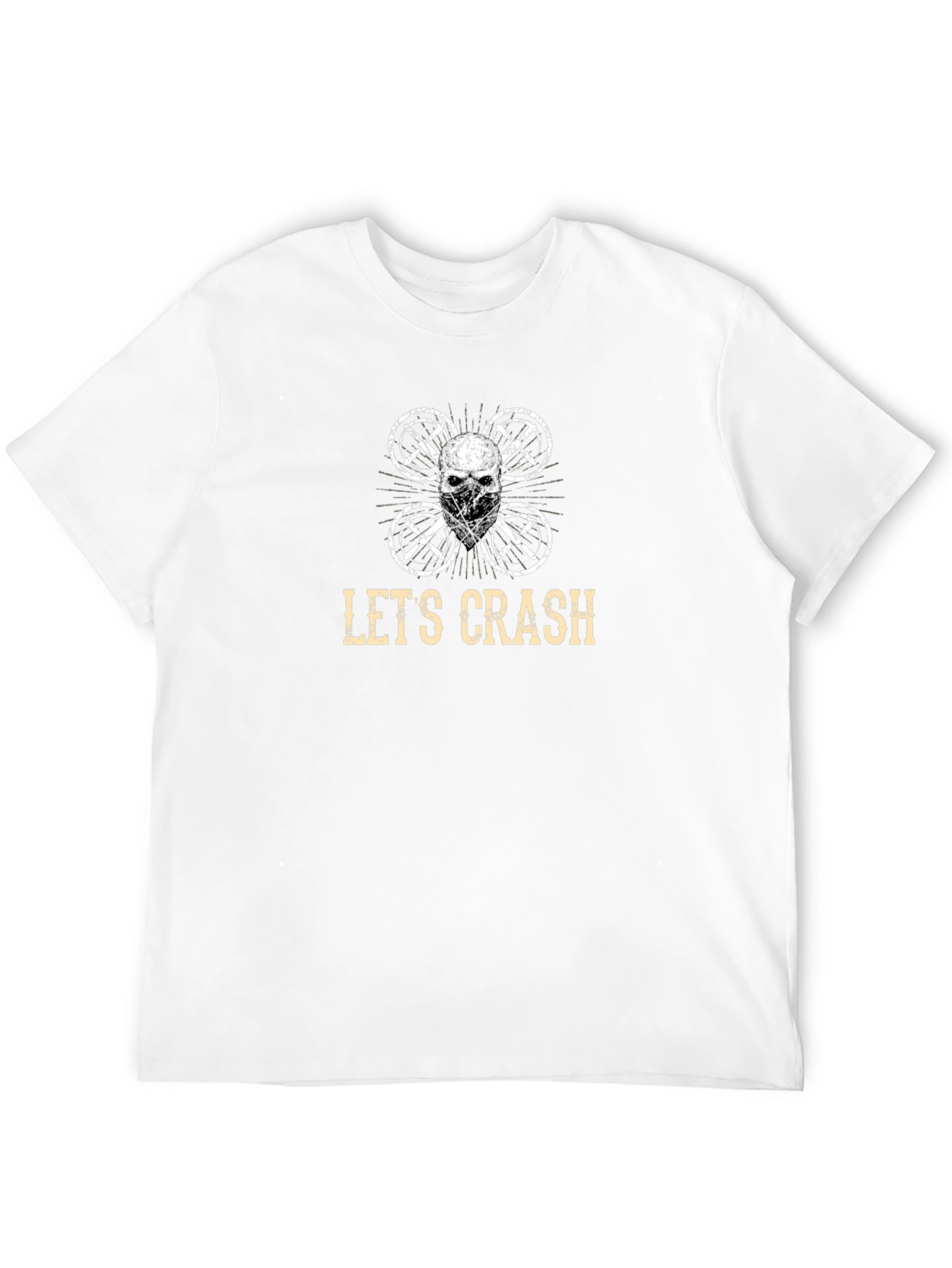 Lets Crash Drone Skull Graphic Tee