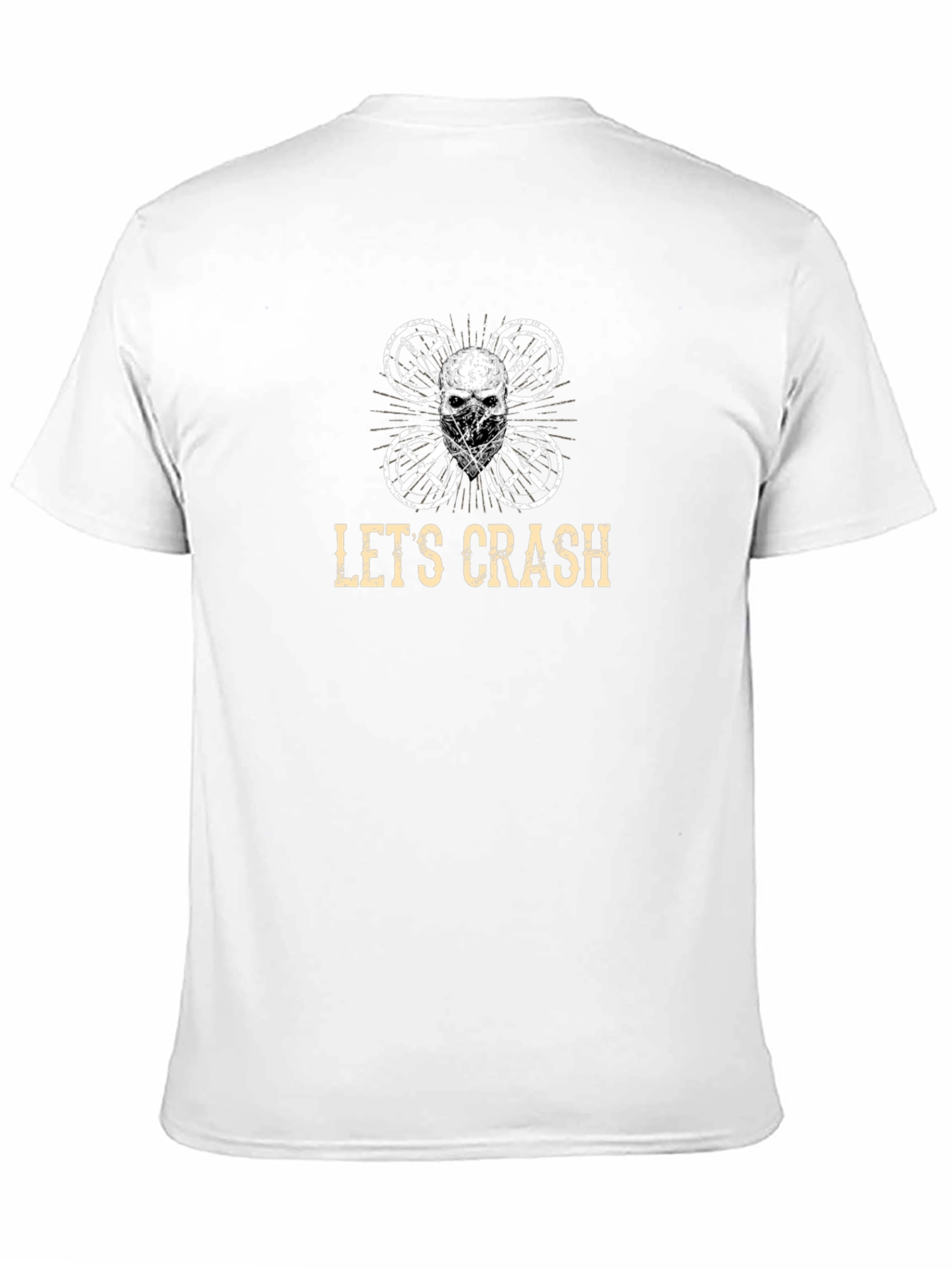 Lets Crash Drone Skull Graphic Tee