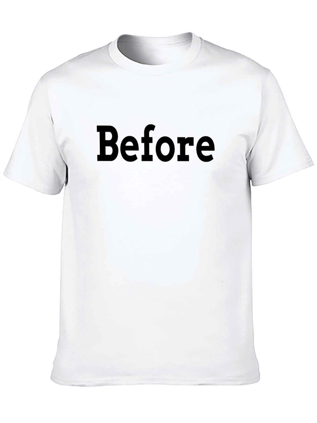 Before Graphic Tee - Black Cotton Blend