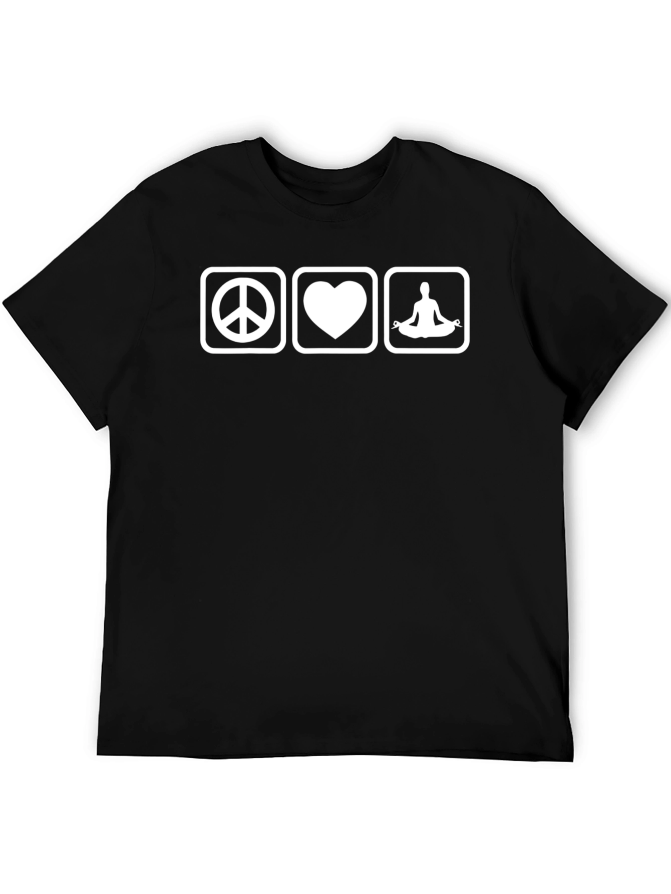 Peace Love Yoga Graphic T-Shirt