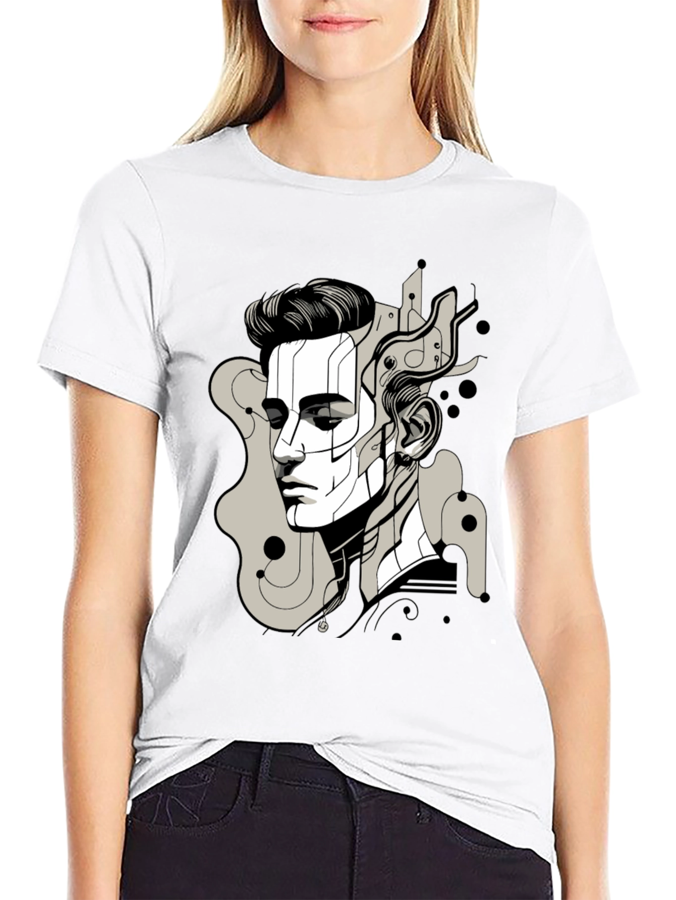 Abstract Man Graphic Tee