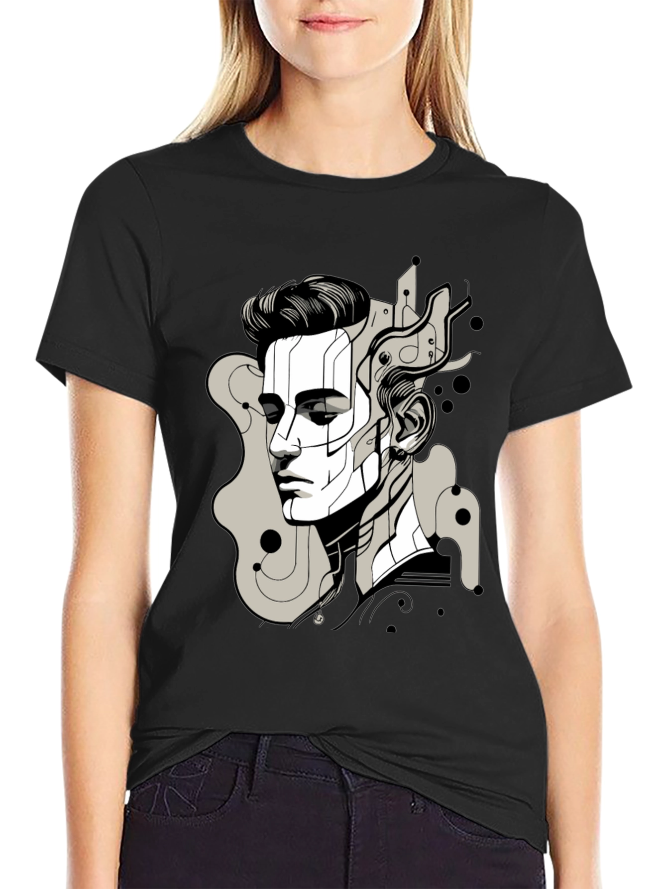 Abstract Man Graphic Tee
