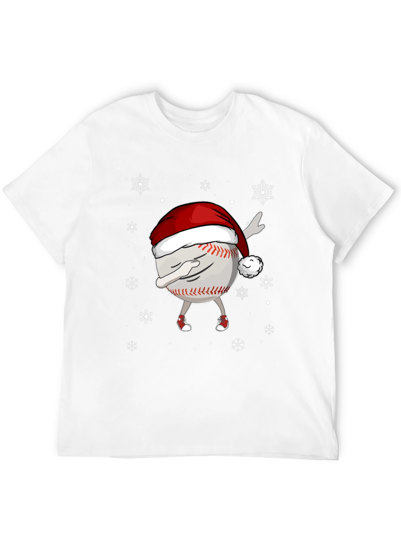 Dabbing Baseball Christmas T-Shirt