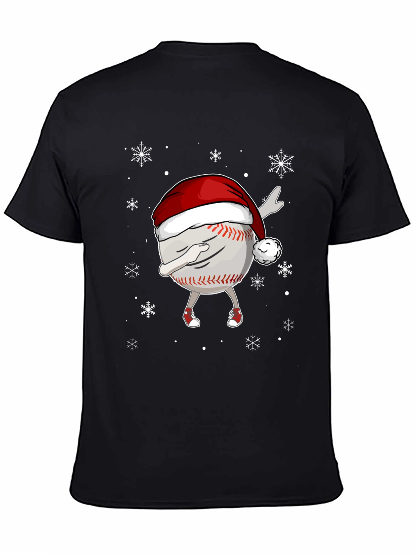 Dabbing Baseball Christmas T-Shirt