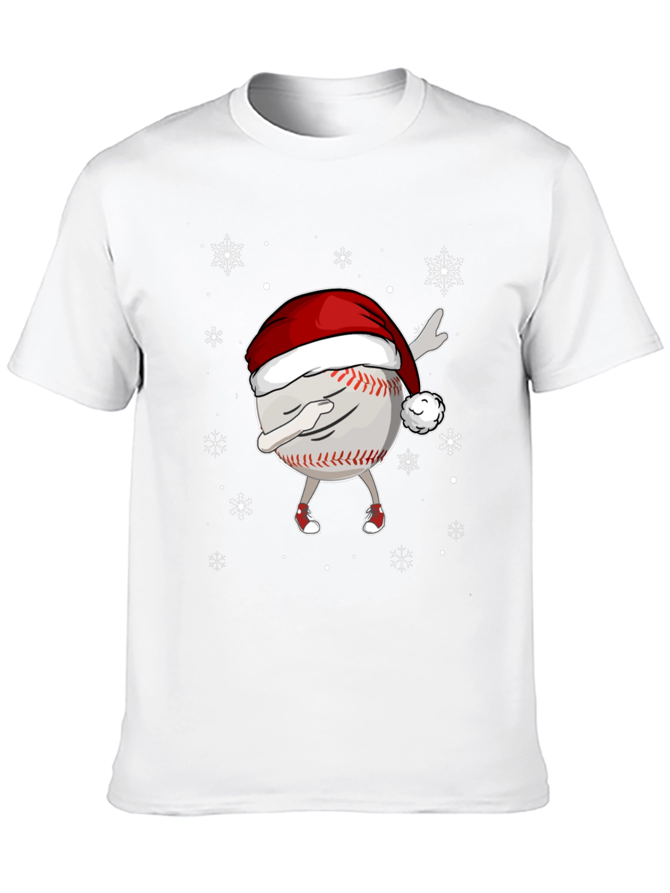 Dabbing Baseball Christmas T-Shirt