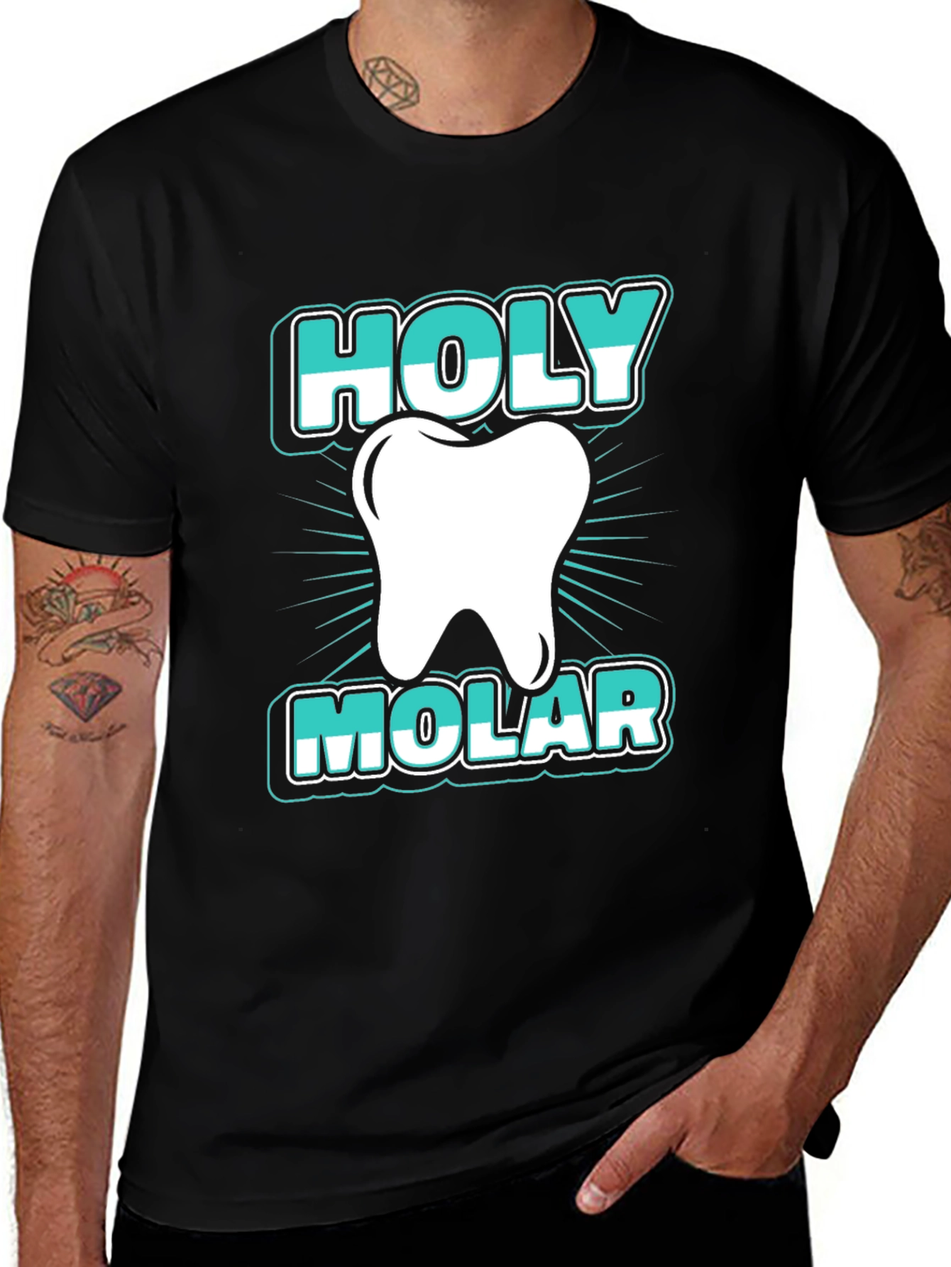 Holy Molar Graphic T-Shirt - Dentist Humor