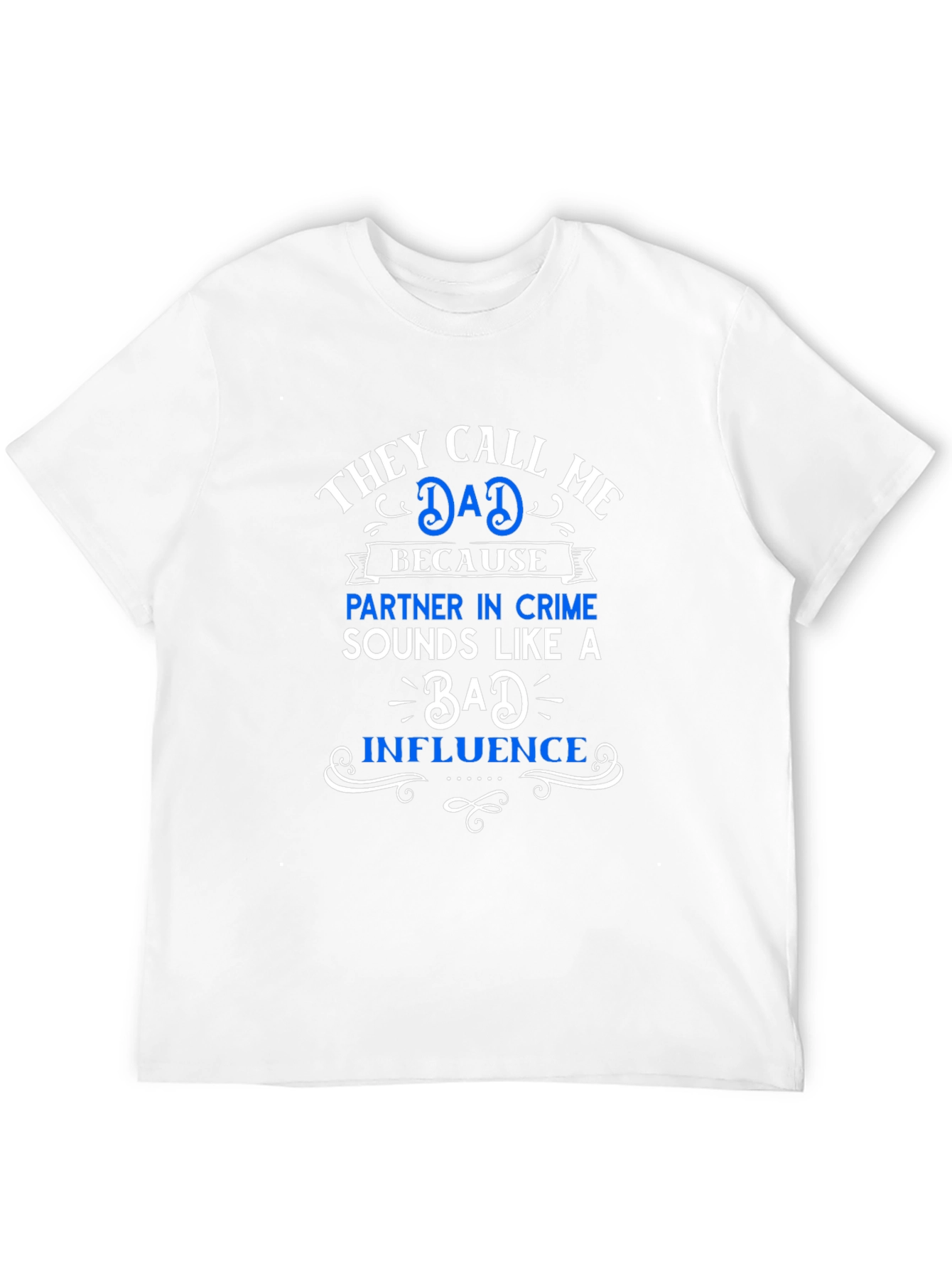 Dad Partner in Crime Graphic T-Shirt - Black