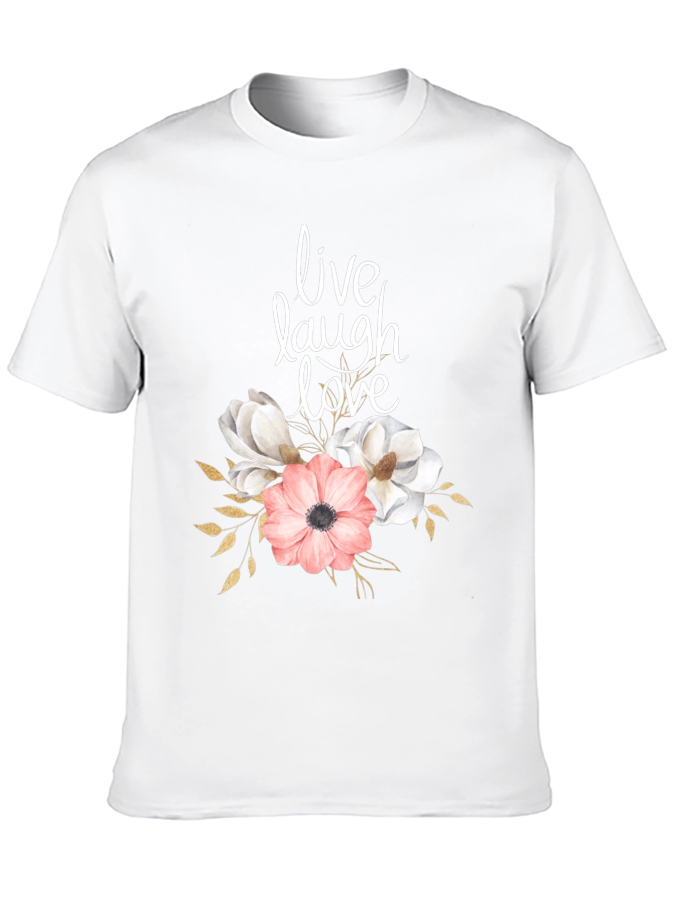 Live Laugh Love Floral Graphic T-Shirt