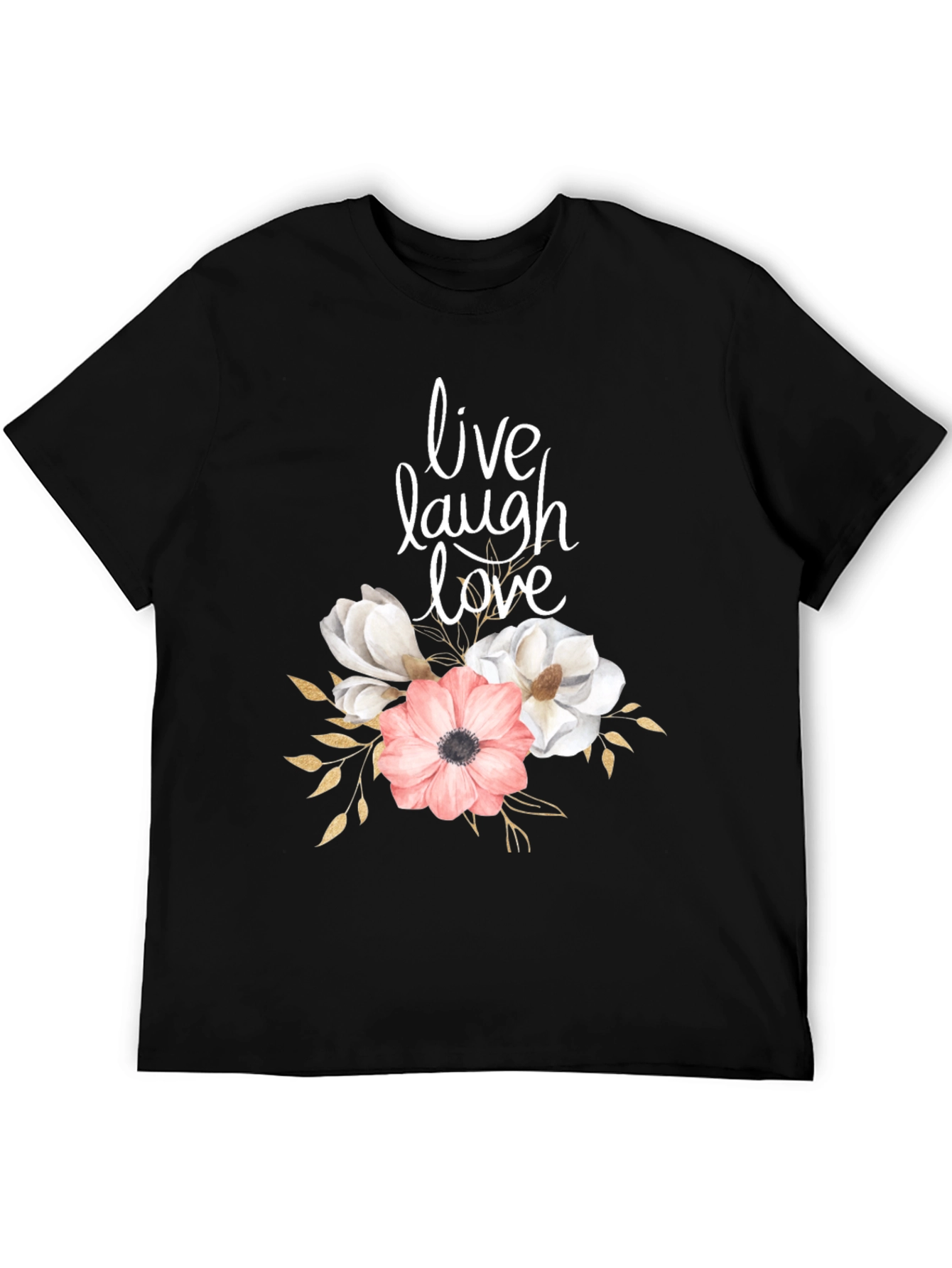 Live Laugh Love Floral Graphic T-Shirt