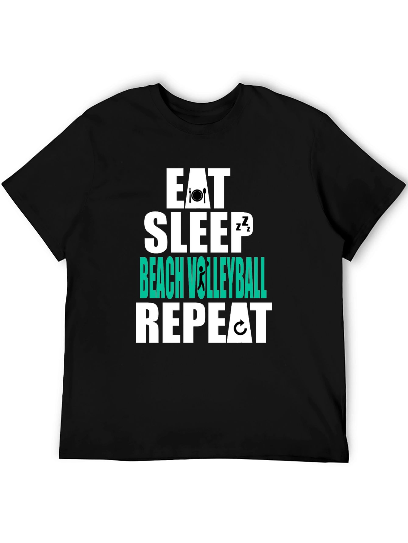 Eat Sleep Beach Volleyball Repeat T-Shirt