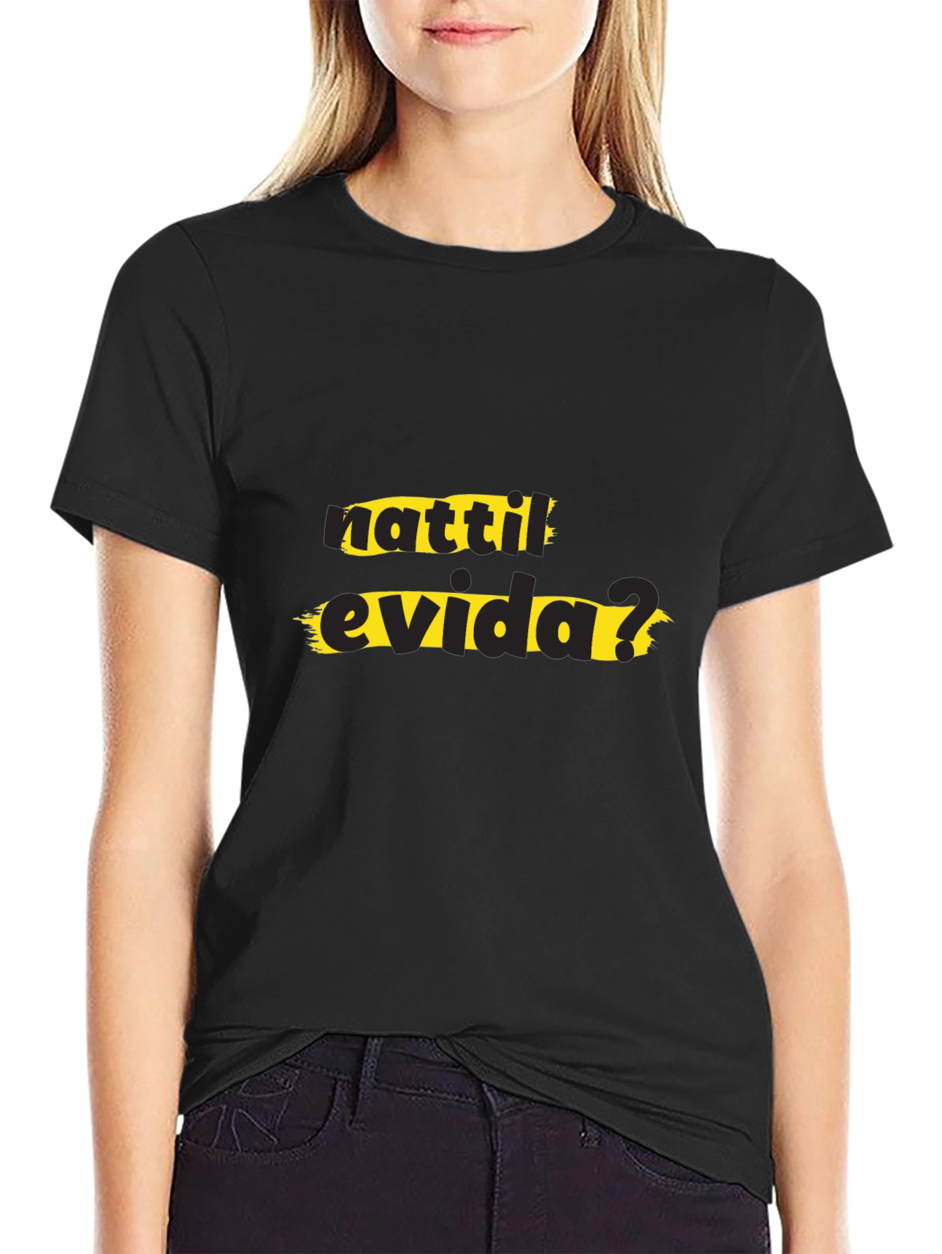 Nattile Evida? Black T-Shirt