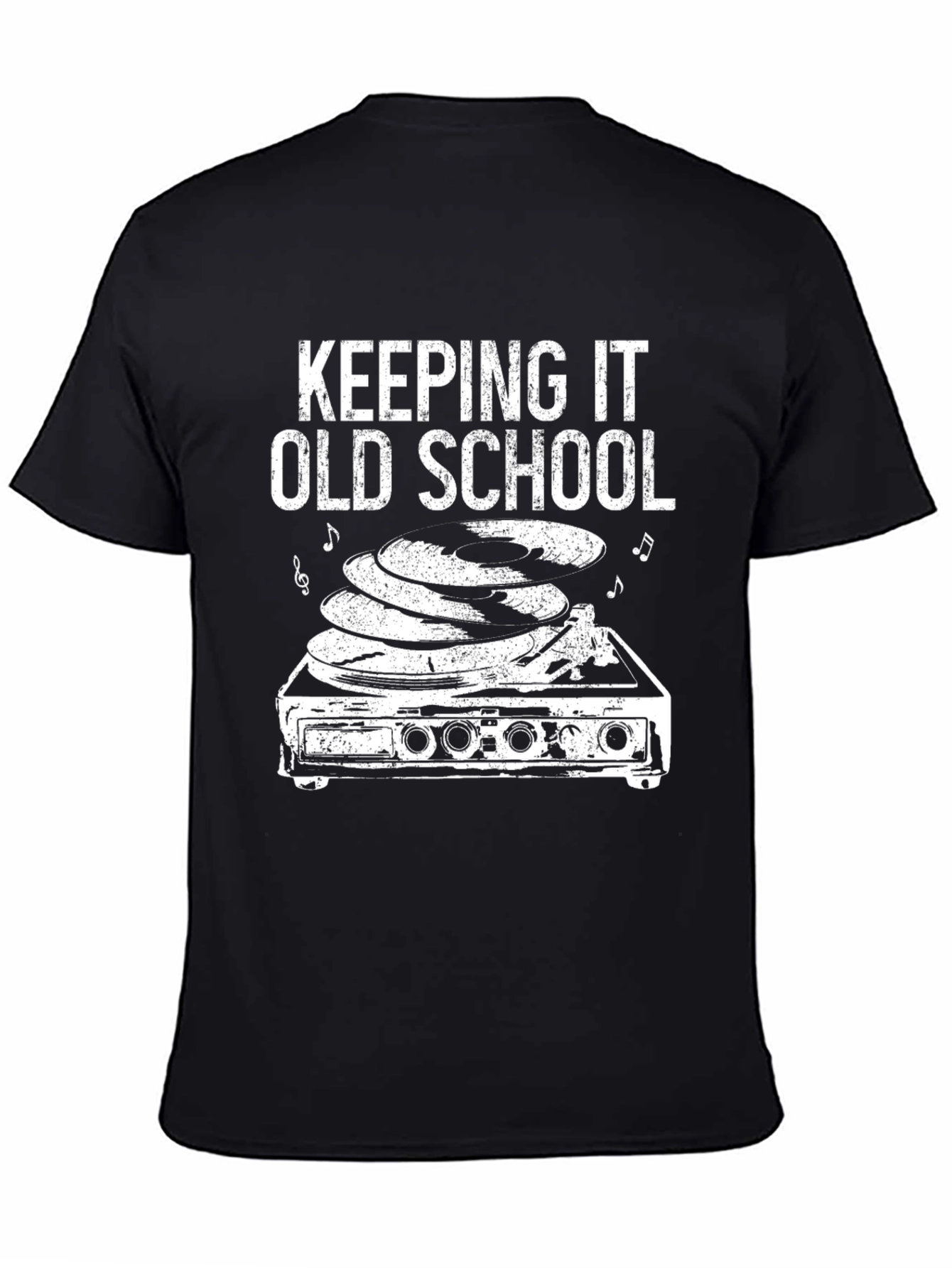 Keeping it Old School Retro Black T-Shirt