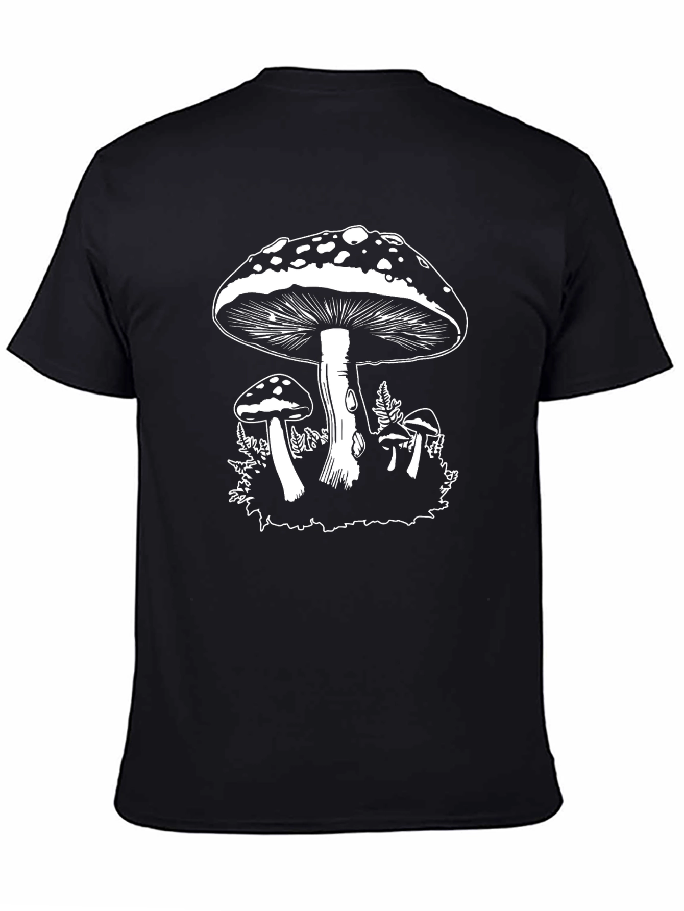Mushroom Graphic T-Shirt - Black