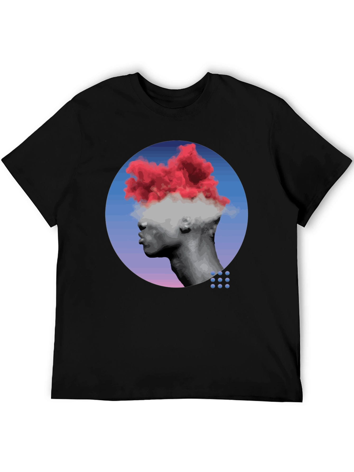 Cloud Head Graphic Tee - Unique Artistic Design