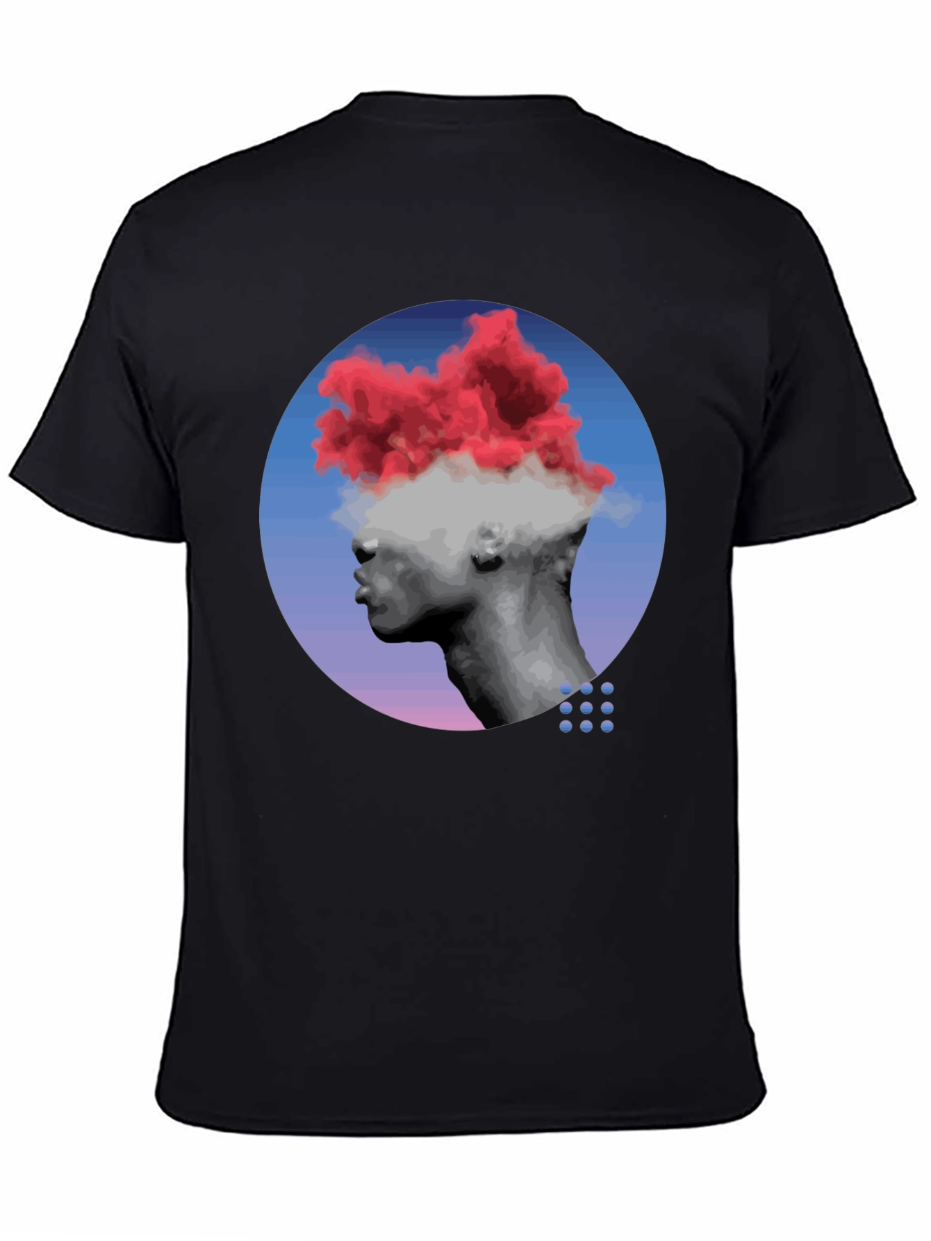 Cloud Head Graphic Tee - Unique Artistic Design