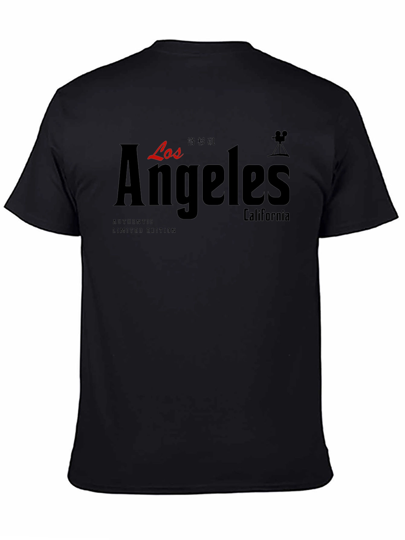 Los Angeles Black Graphic T-Shirt - Authentic Limited Edition