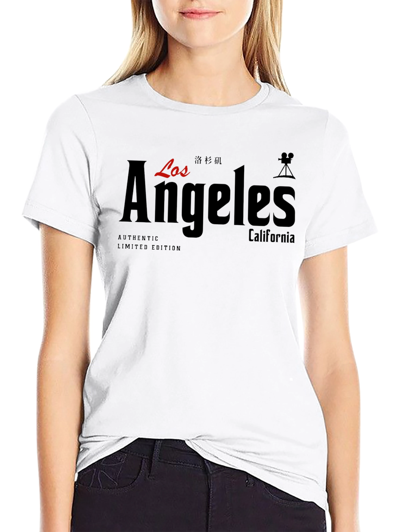 Los Angeles Black Graphic T-Shirt - Authentic Limited Edition