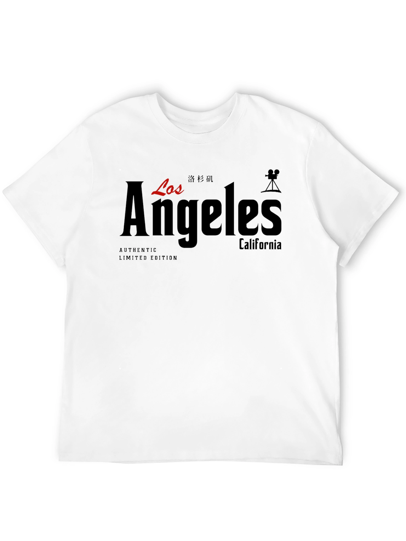 Los Angeles Black Graphic T-Shirt - Authentic Limited Edition
