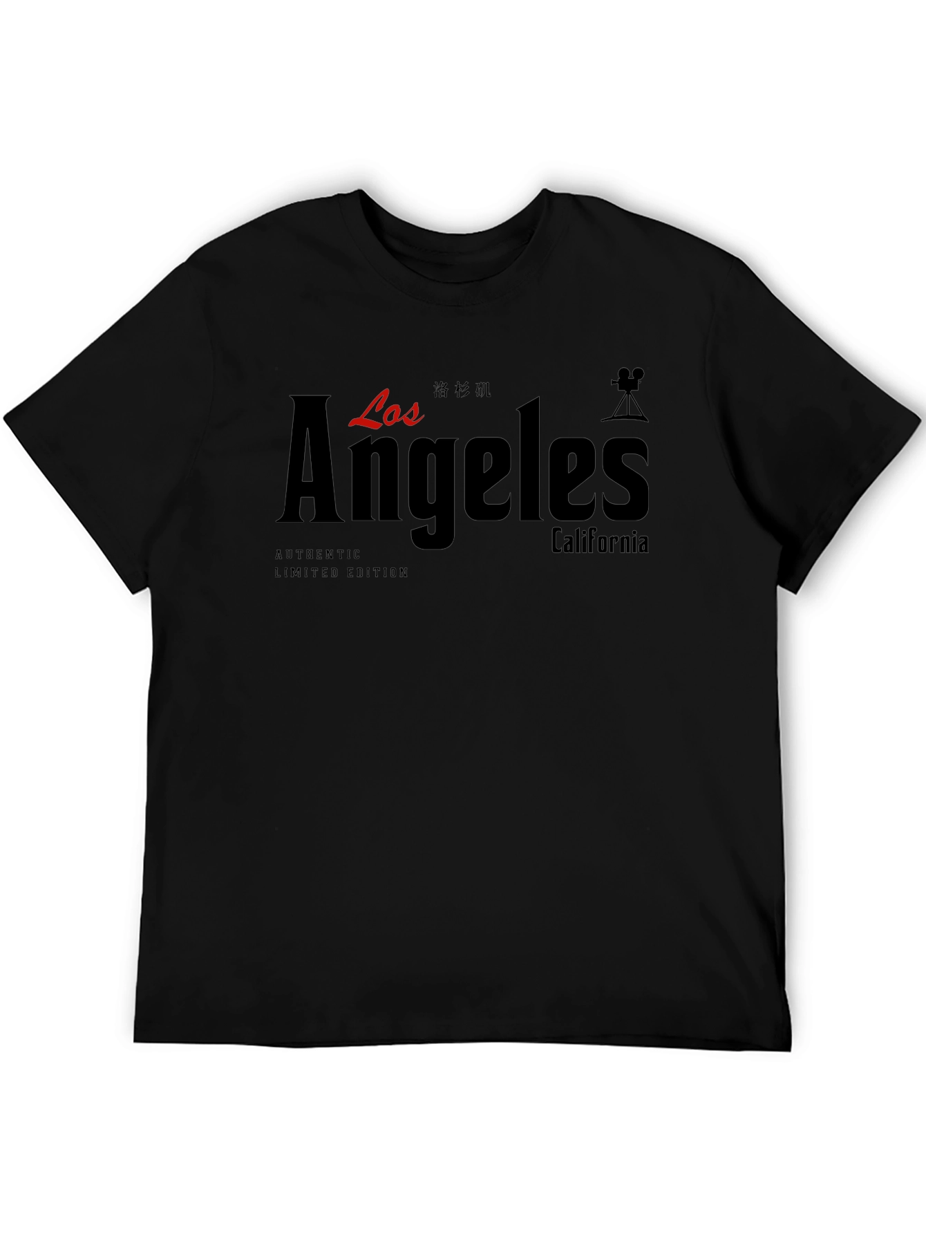 Los Angeles Black Graphic T-Shirt - Authentic Limited Edition