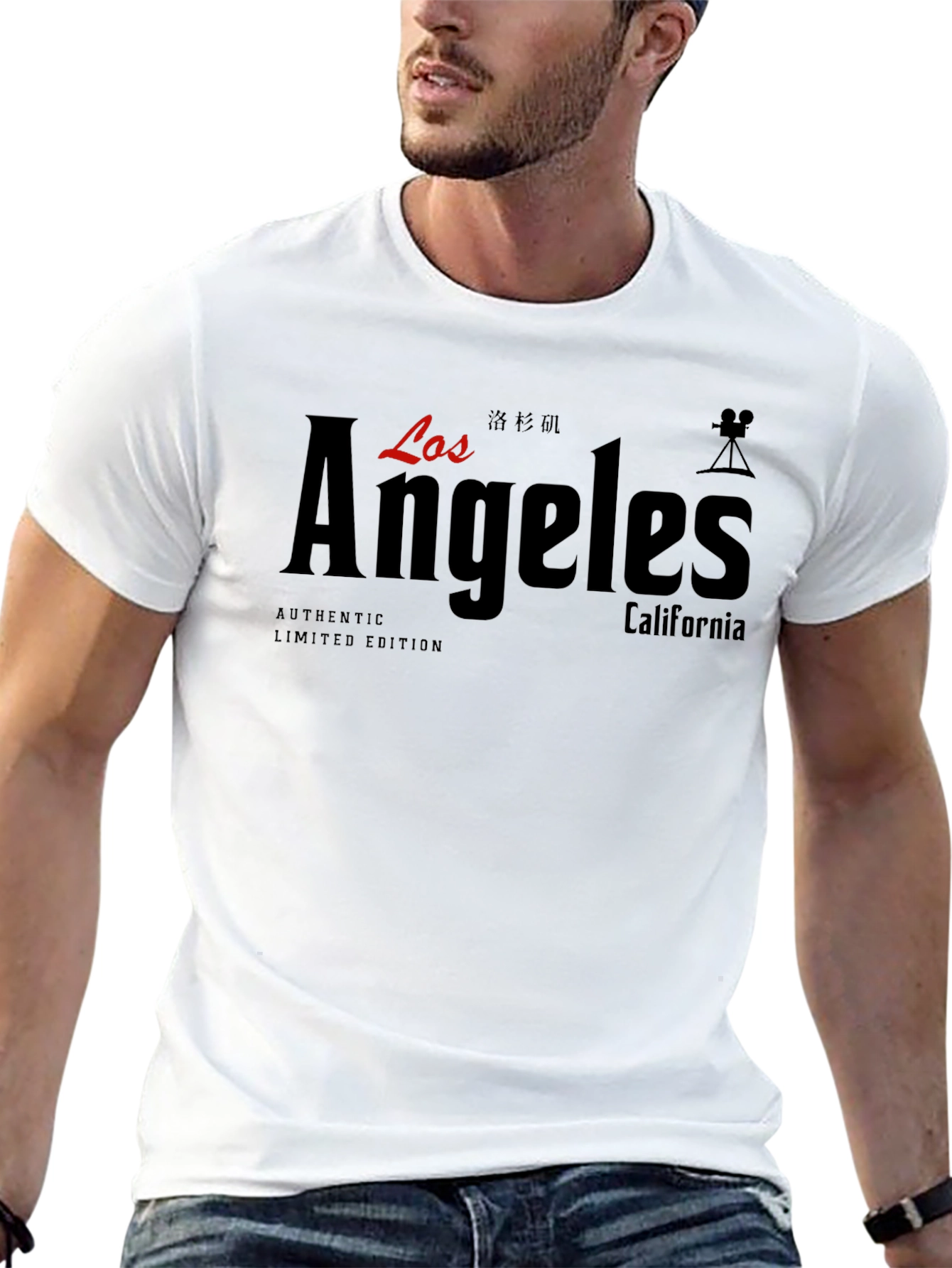 Los Angeles Black Graphic T-Shirt - Authentic Limited Edition