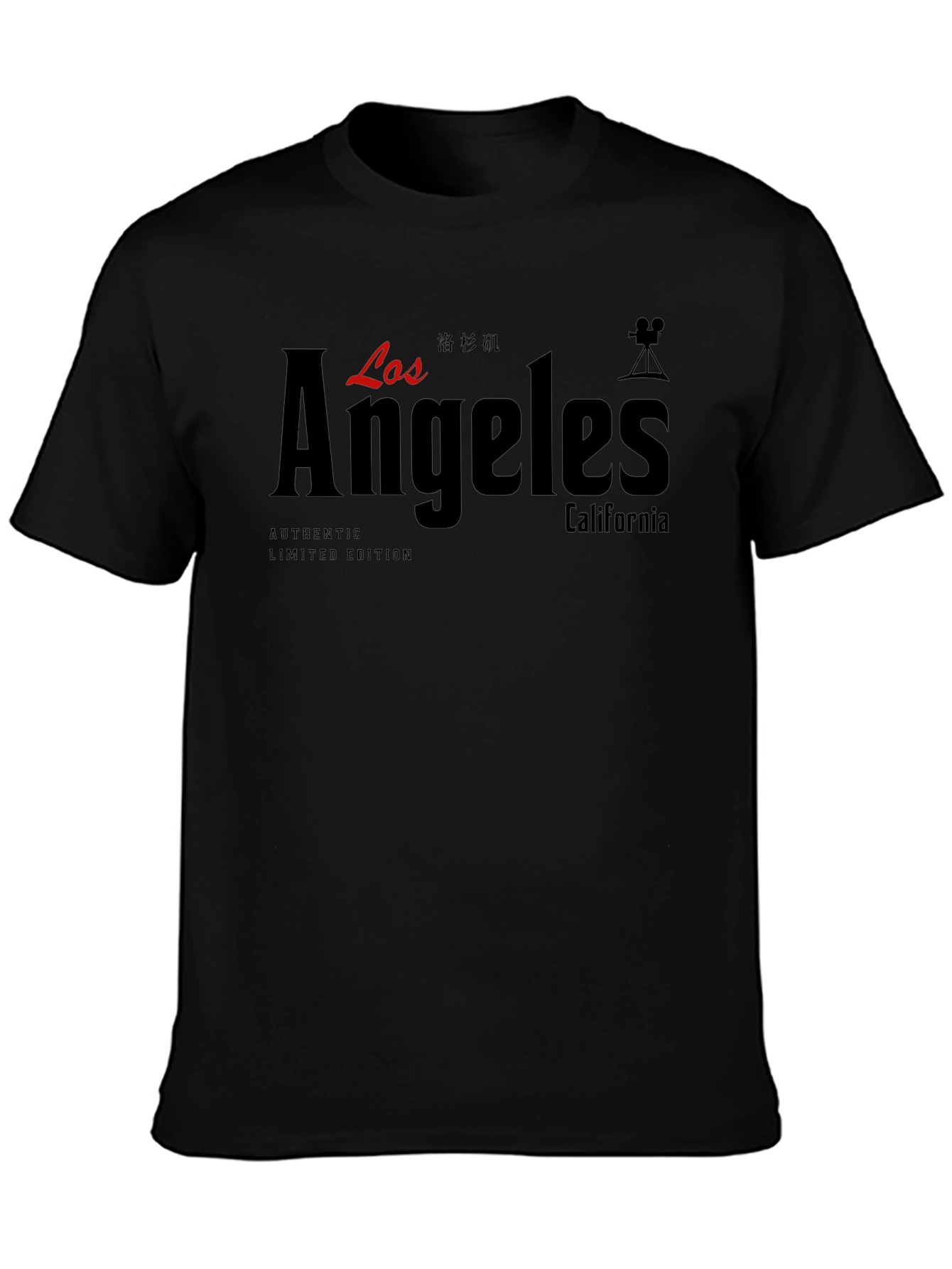 Los Angeles Black Graphic T-Shirt - Authentic Limited Edition