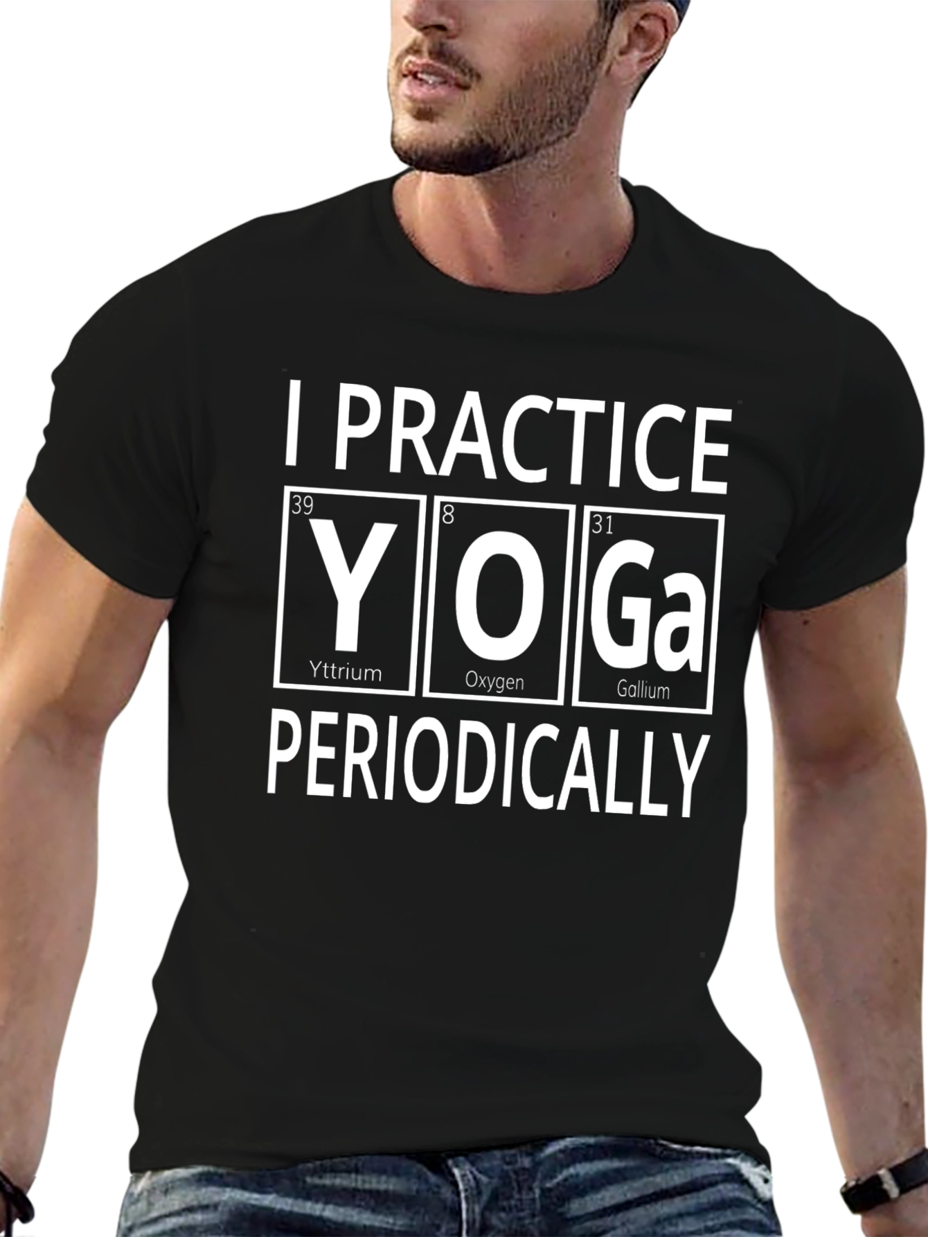 I Practice Yoga Periodically Graphic T-Shirt
