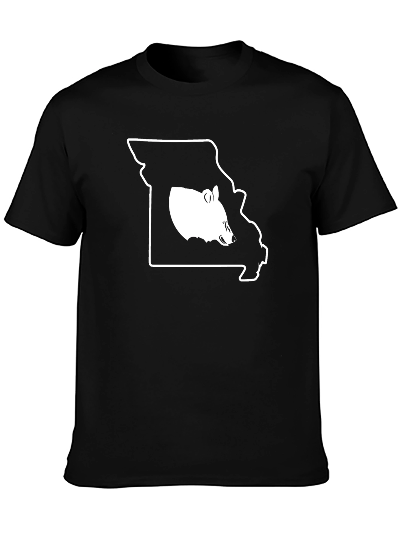 Missouri Bear Graphic T-Shirt - Black