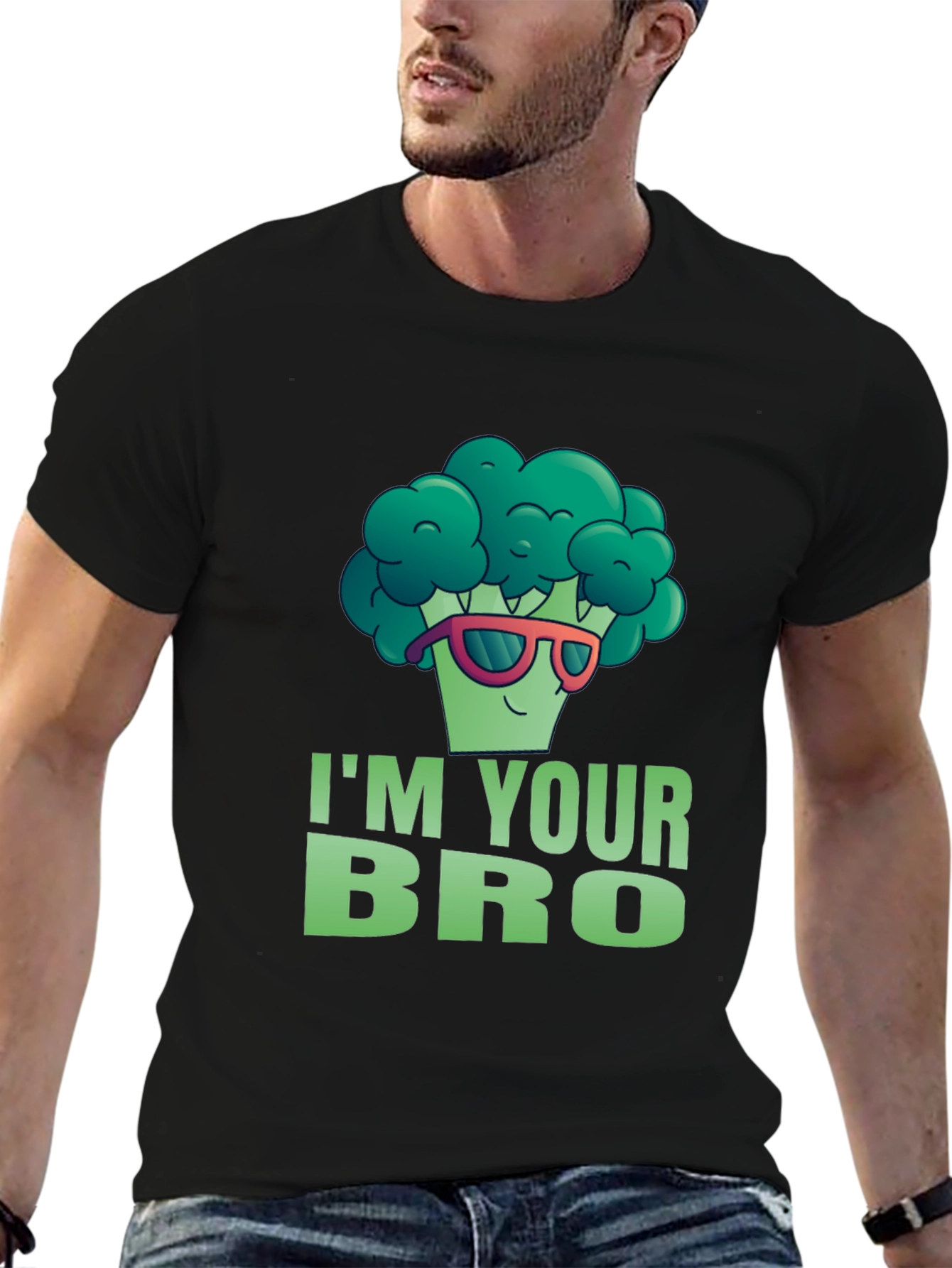 Broccoli Bro T-Shirt - Funny Vegetarian Tee