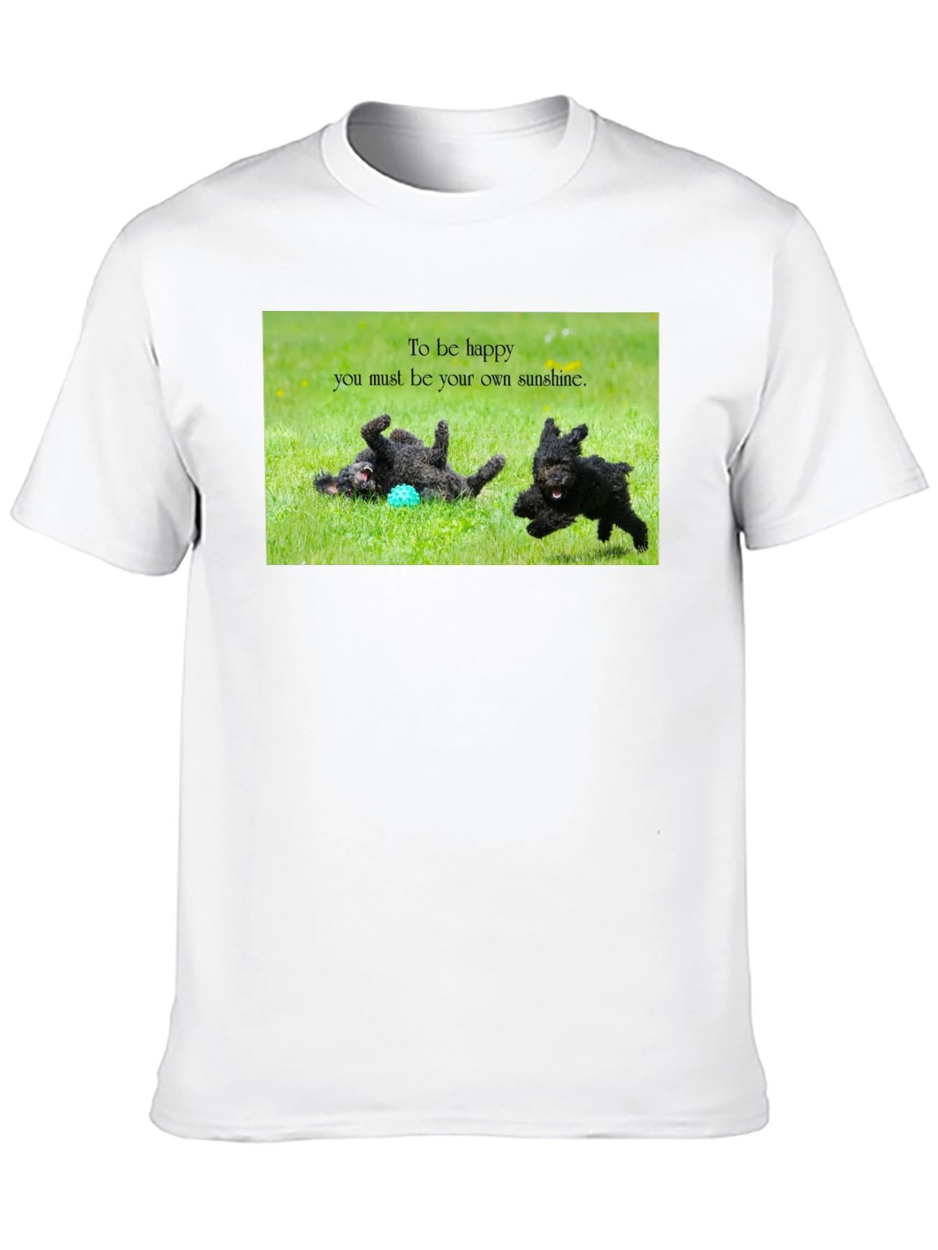 Happy Dogs Black T-Shirt
