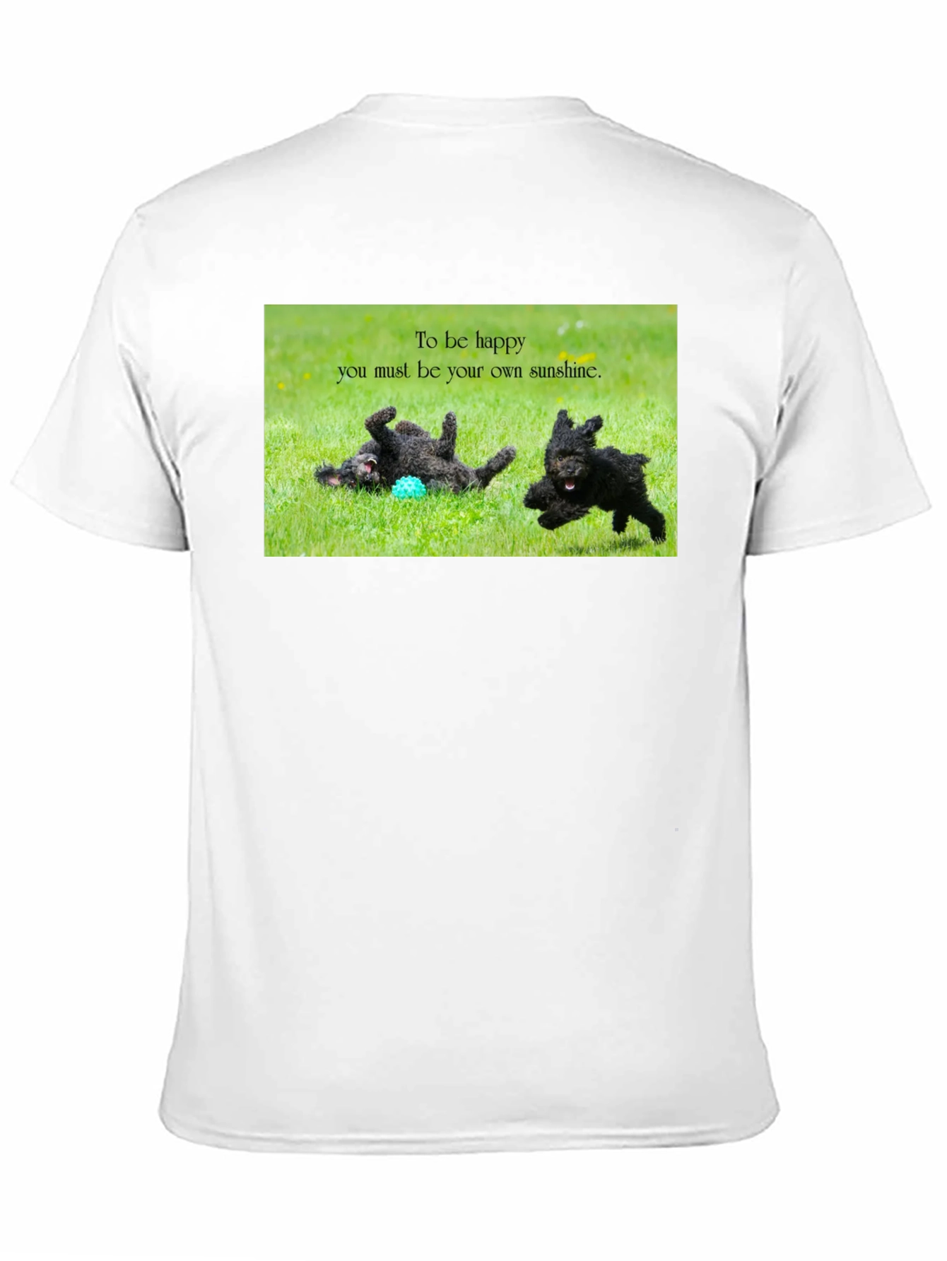 Happy Dogs Black T-Shirt
