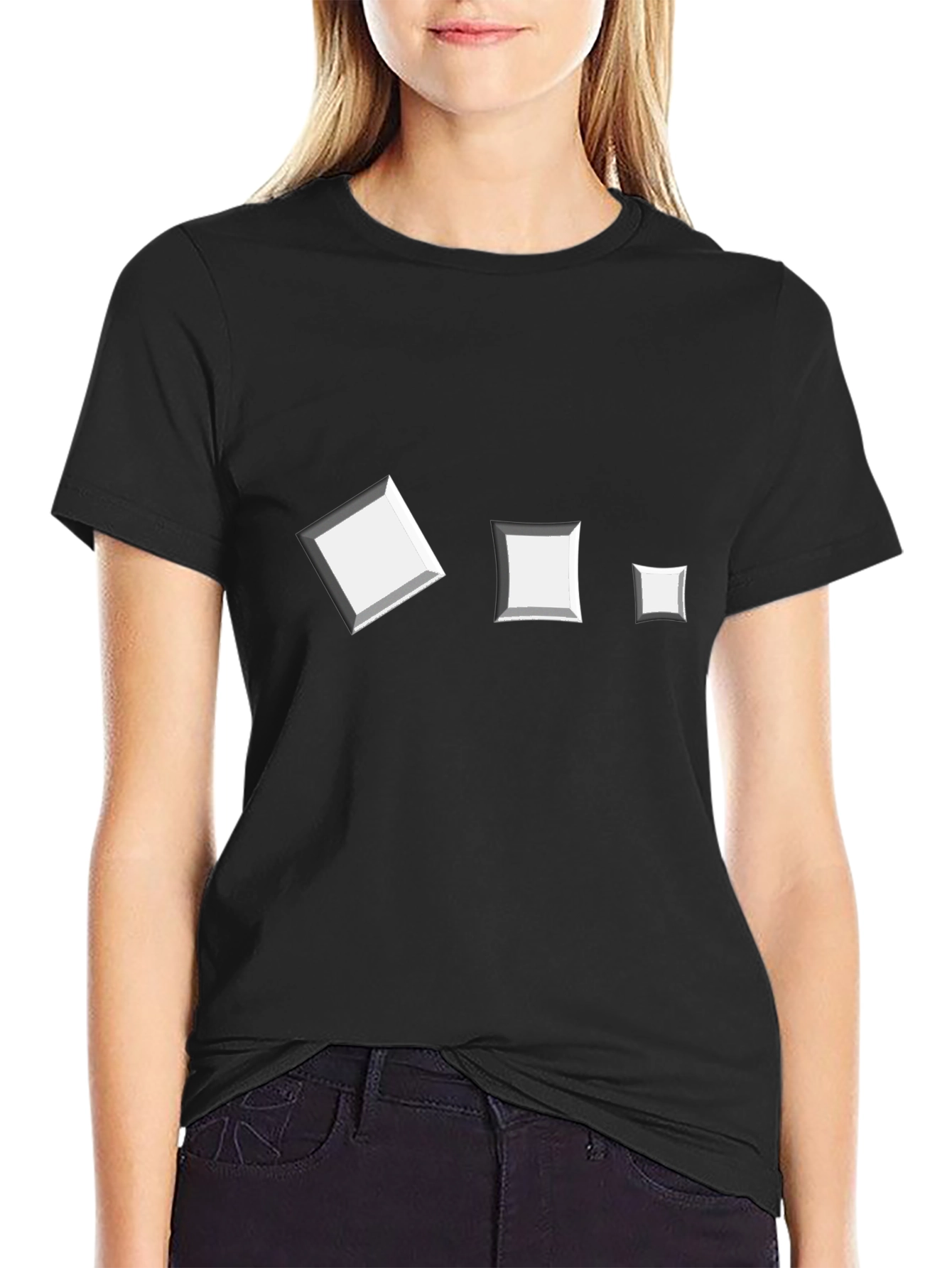 Modern Squares Tee - Unique Geometric Design