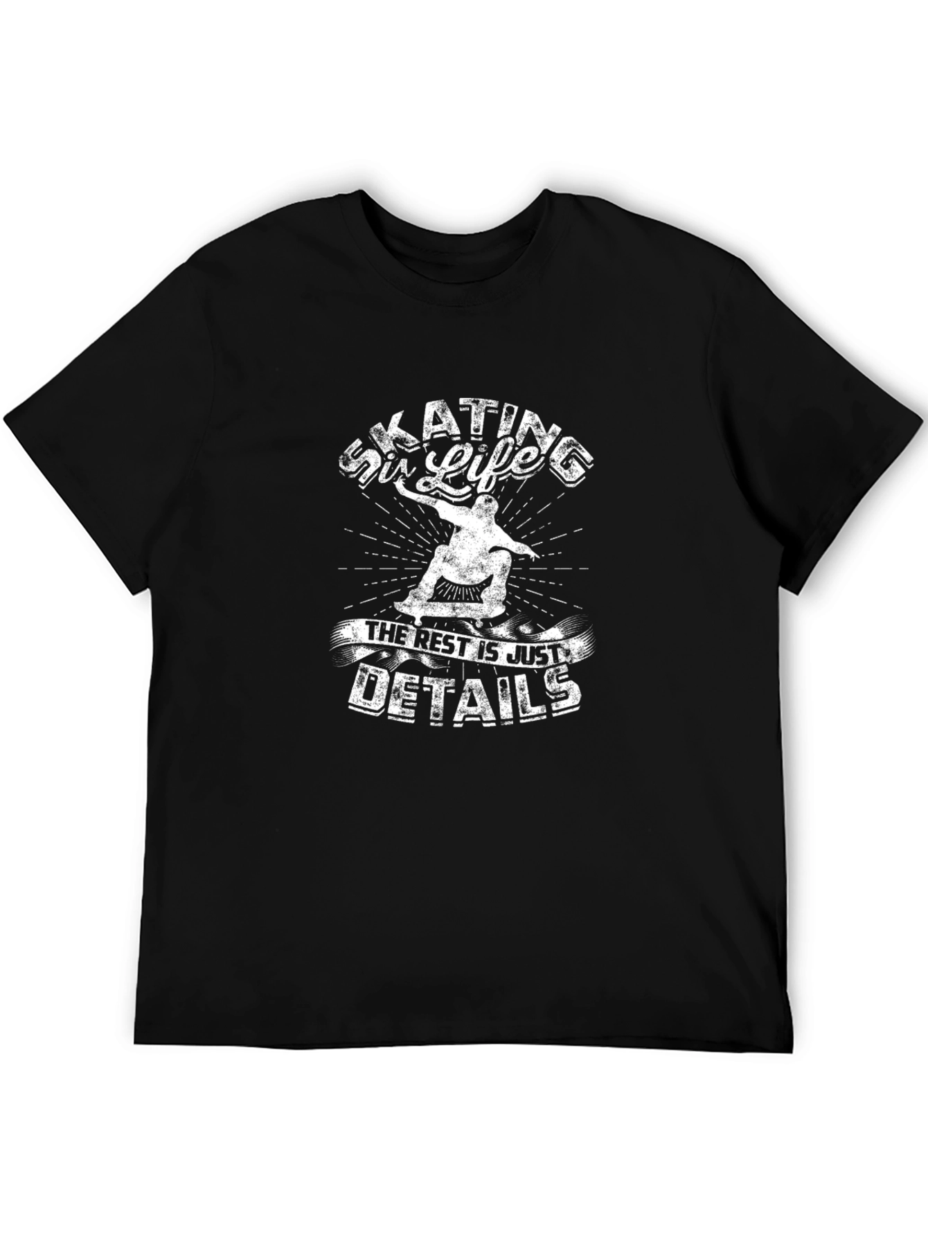 Skating is Life T-Shirt - Classic Black Tee