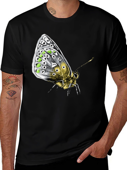 Butterfly Graphic Tee - Unique Insect Design