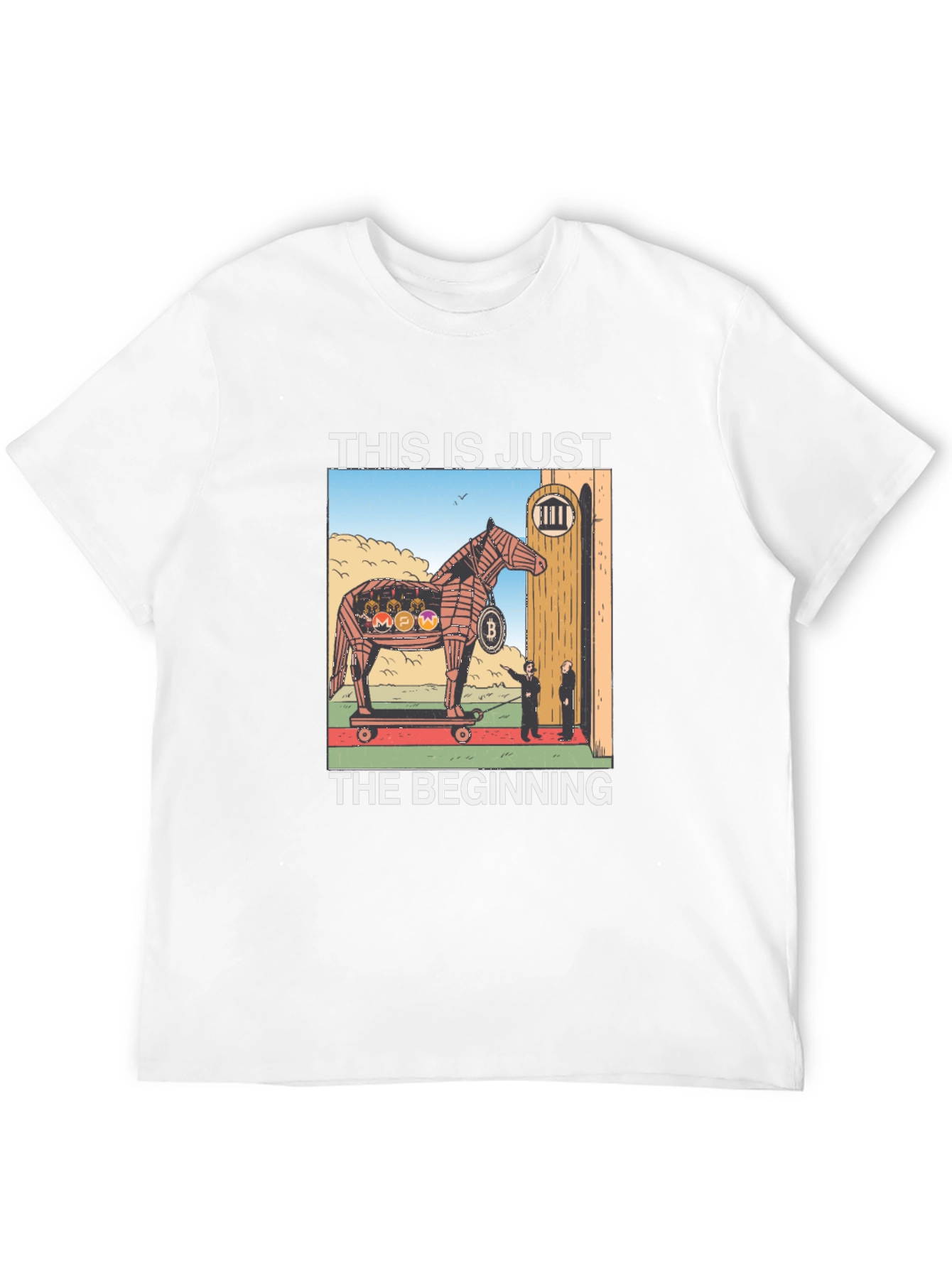 Cryptocurrency Trojan Horse Graphic Tee
