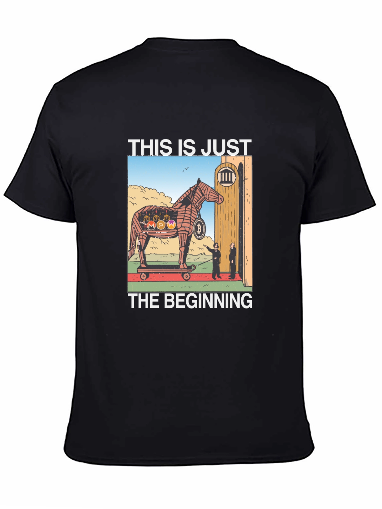 Cryptocurrency Trojan Horse Graphic Tee