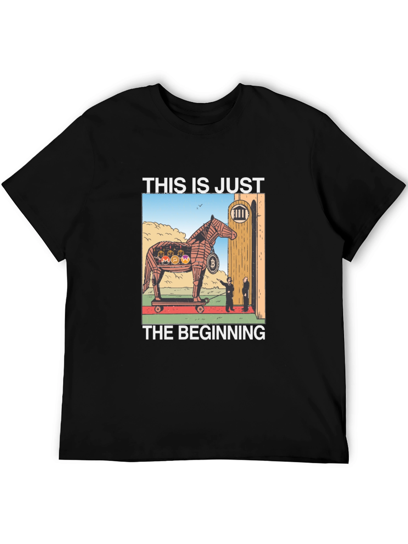 Cryptocurrency Trojan Horse Graphic Tee